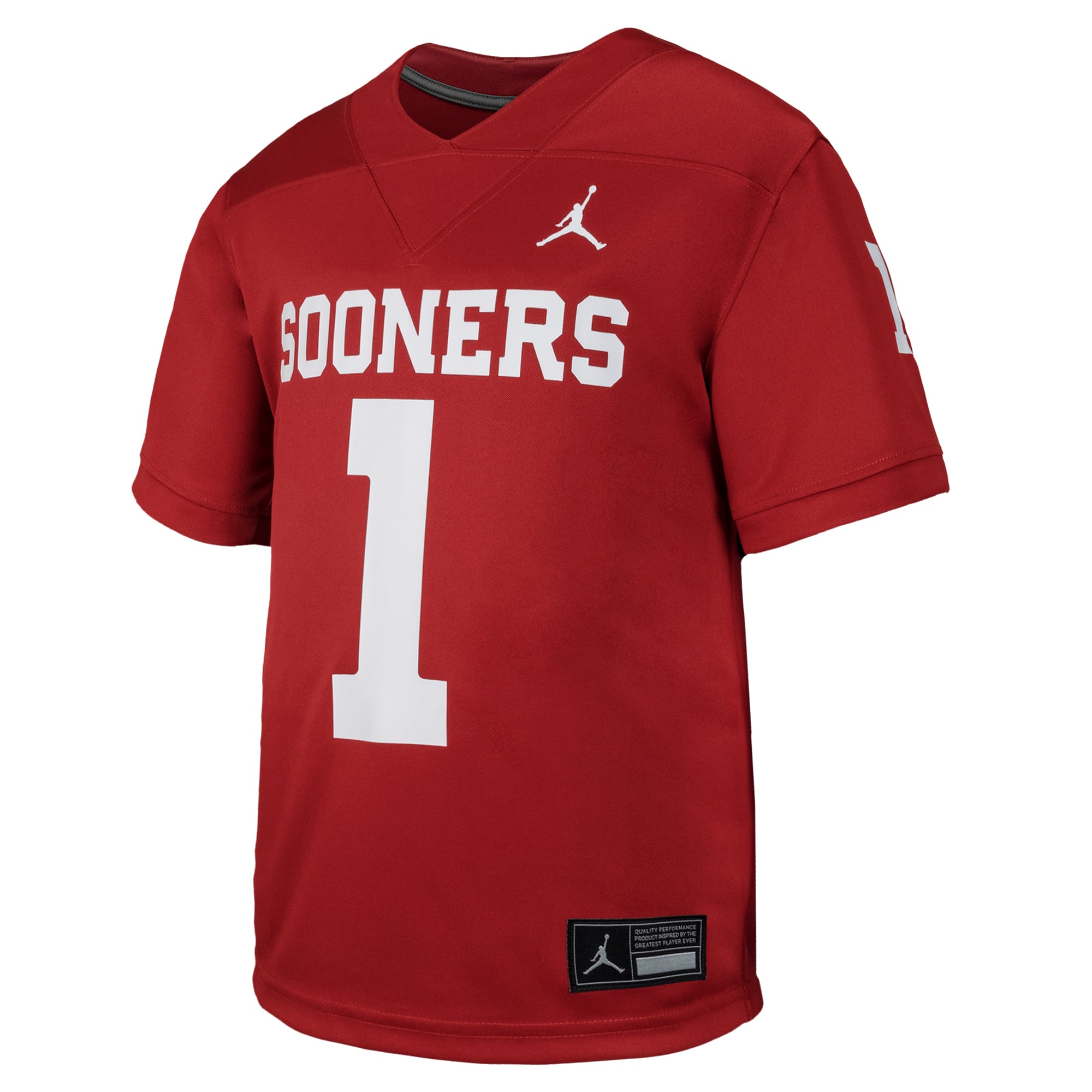 #1 Oklahoma Sooners Toddler Jersey Crimson - front view