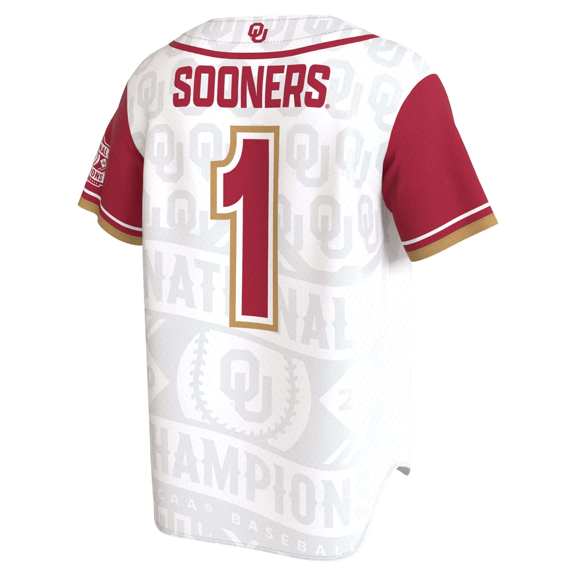 Oklahoma Sooners Unisex 2026 NCAA Baseball Men's College World Series Champions - back view