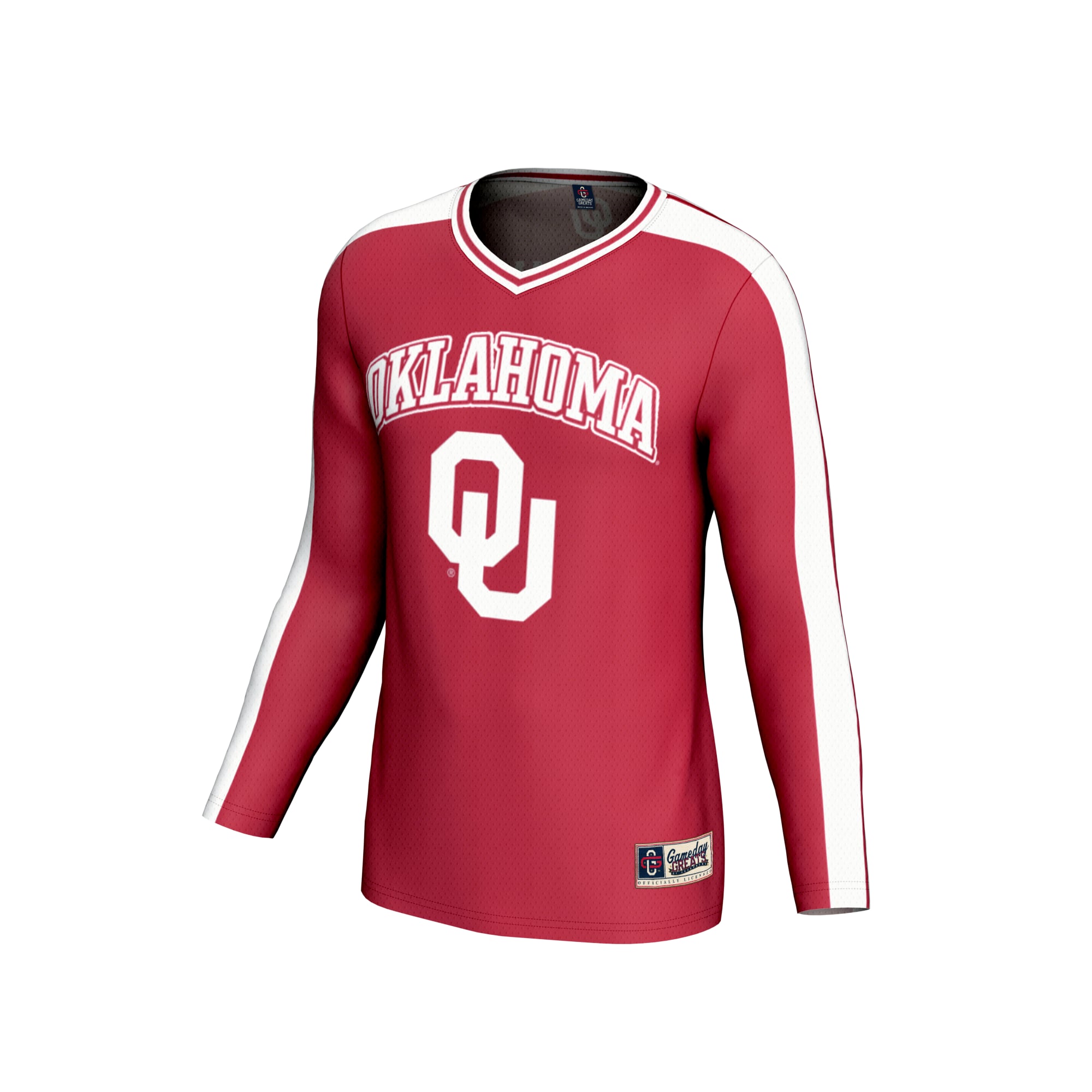 Oklahoma Sooners Unisex Collegiate Women's Volleyball Lightweight Fashion Jersey - front view