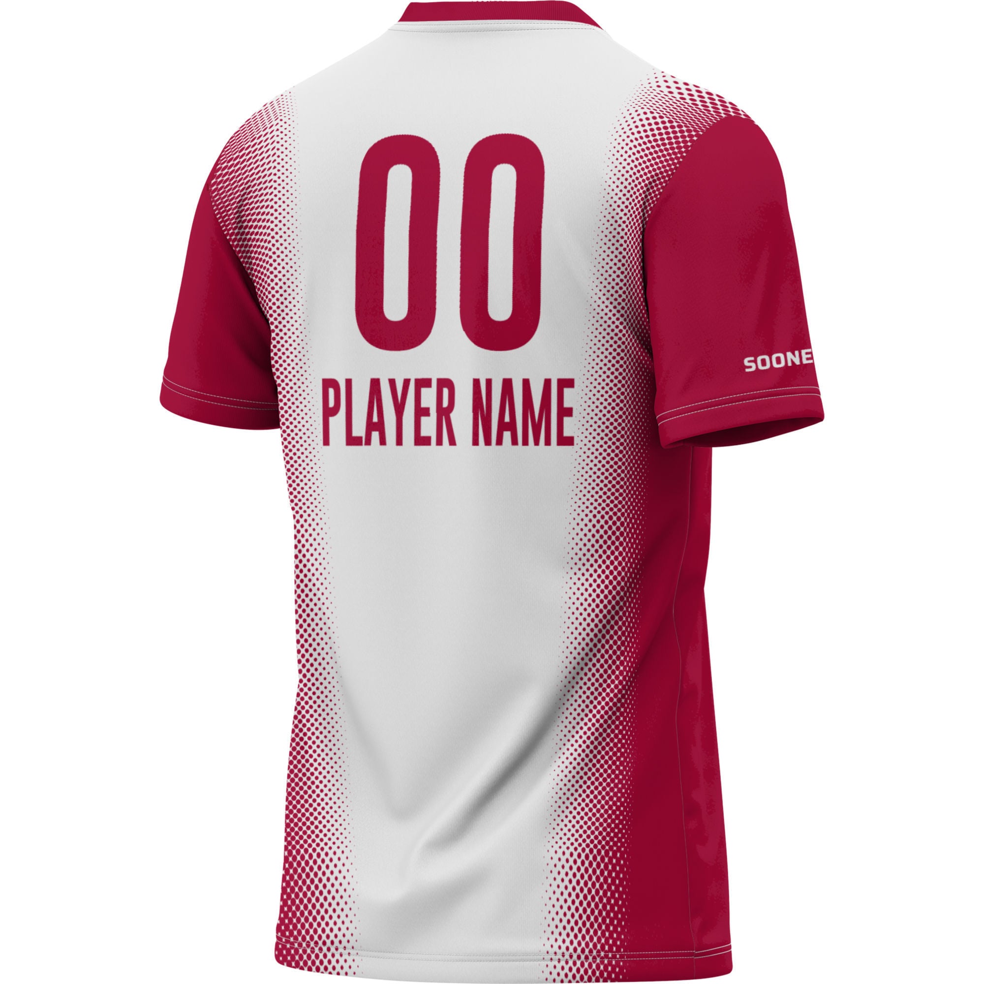 Oklahoma Sooners Youth Lightweight Women's Soccer Jersey White - back view