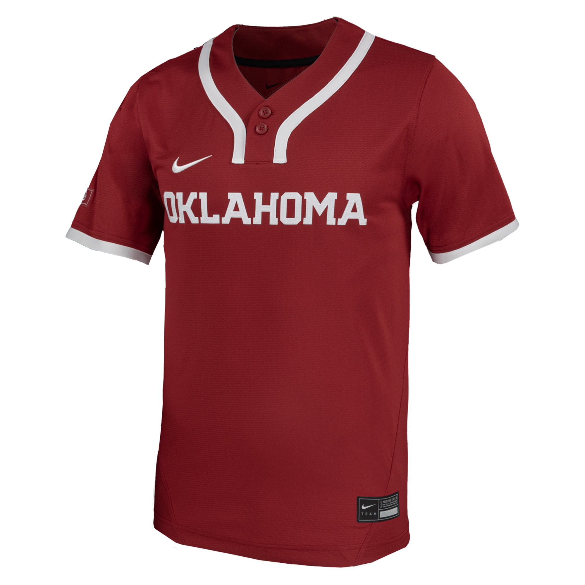 Oklahoma Sooners Unisex Softball Jersey Crimson - front view