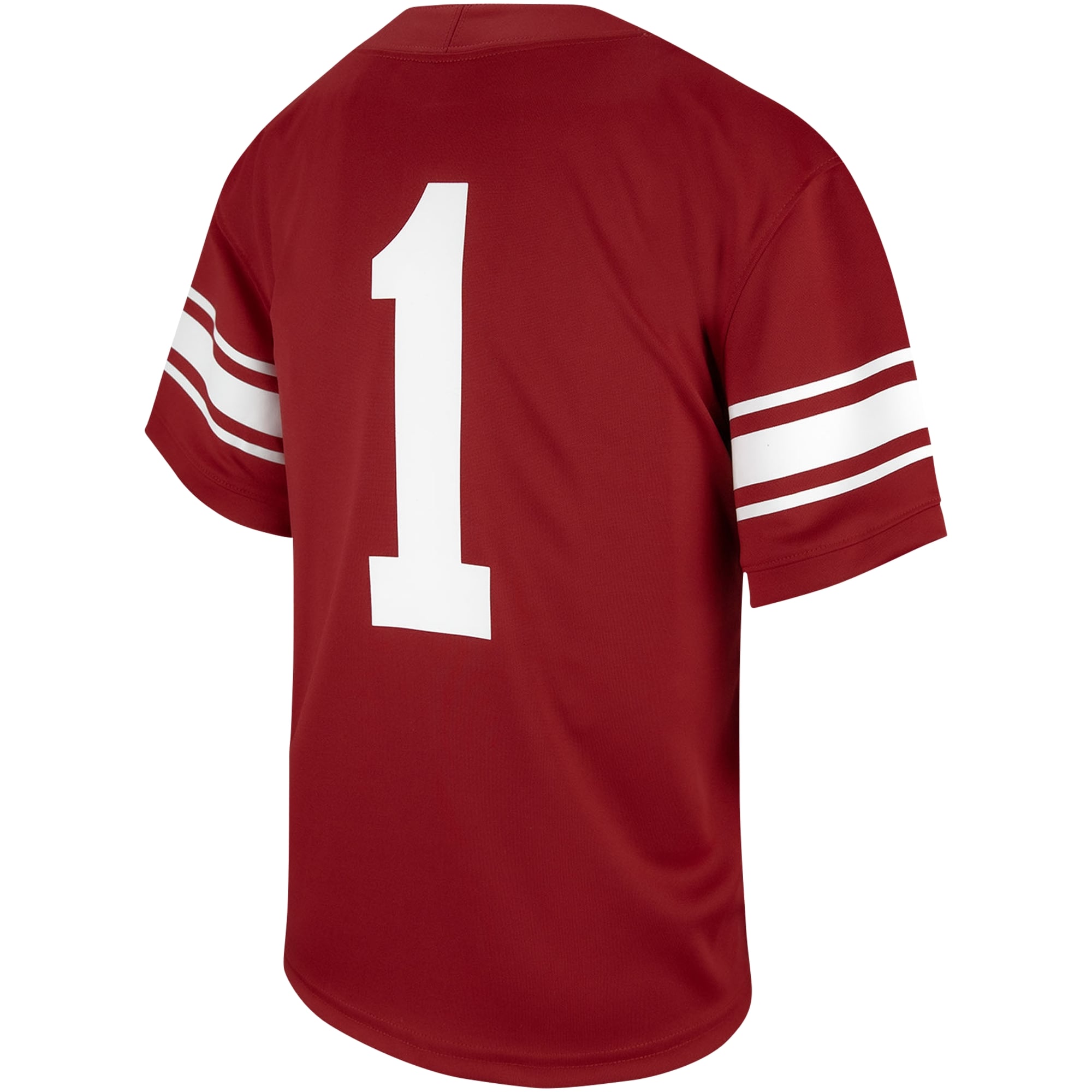 #1 Oklahoma Sooners Youth Jersey Crimson - back view