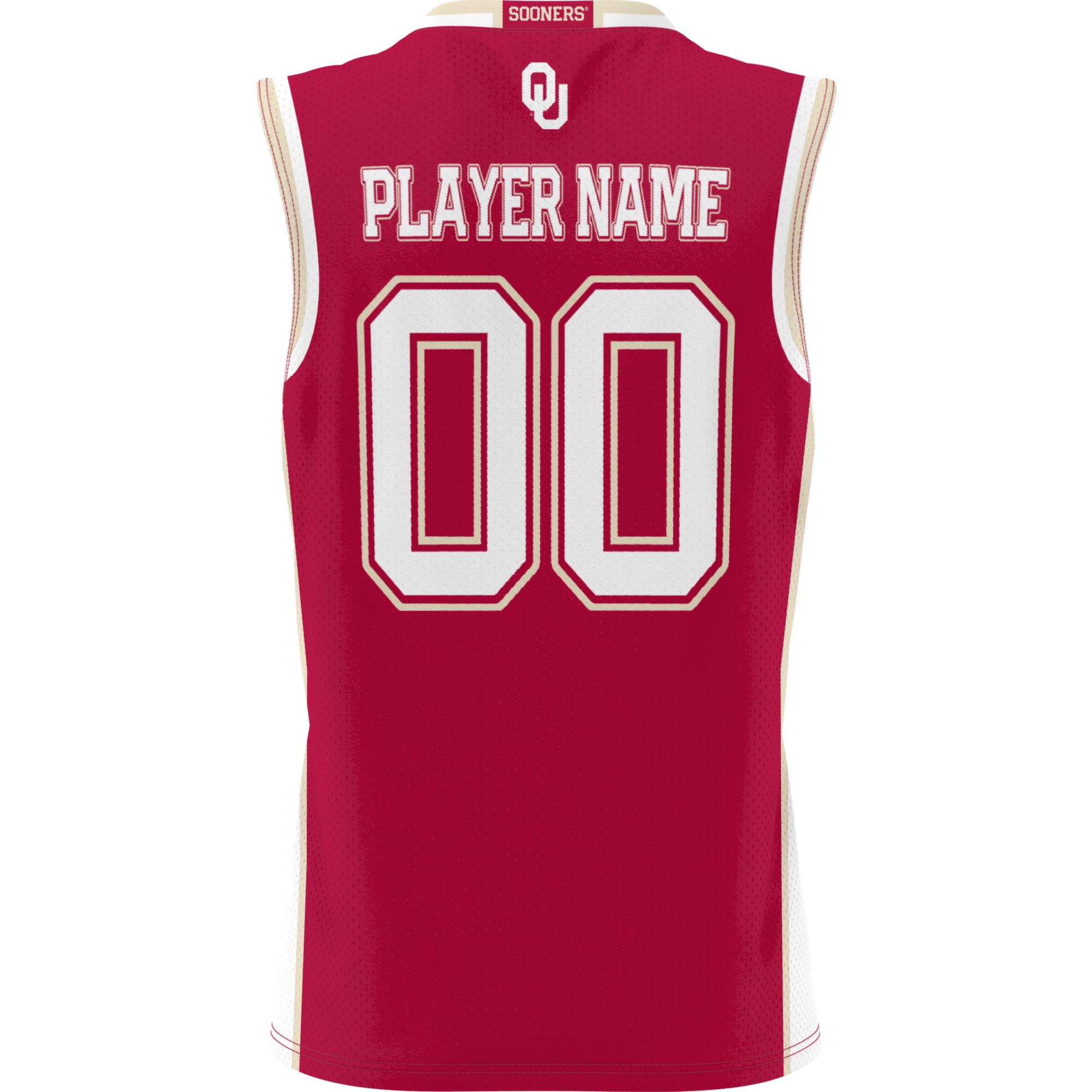 Oklahoma Sooners Youth Lightweight Women's Basketball Jersey Crimson - back view