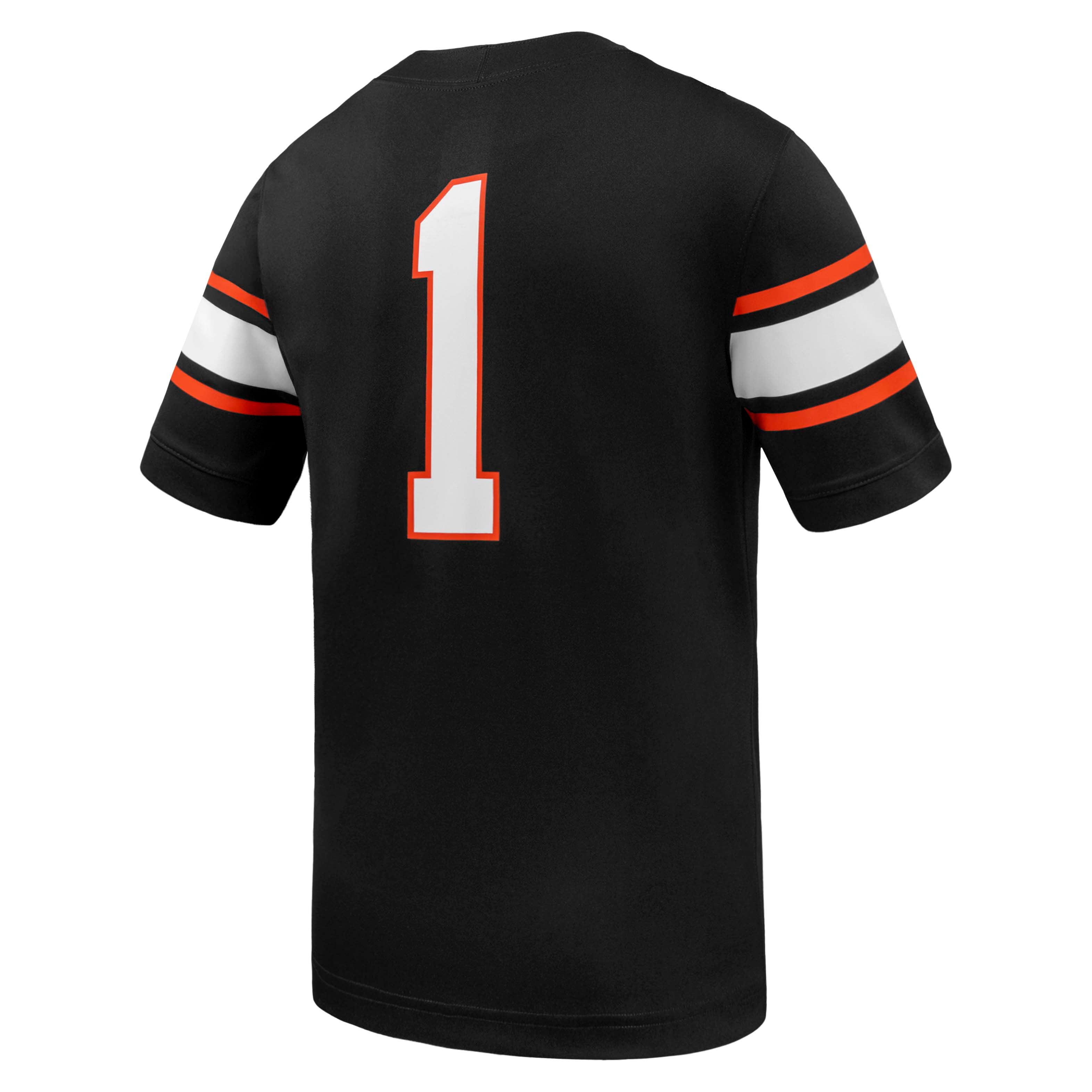 #1 Oklahoma State Cowboys Football Jersey Black - back view