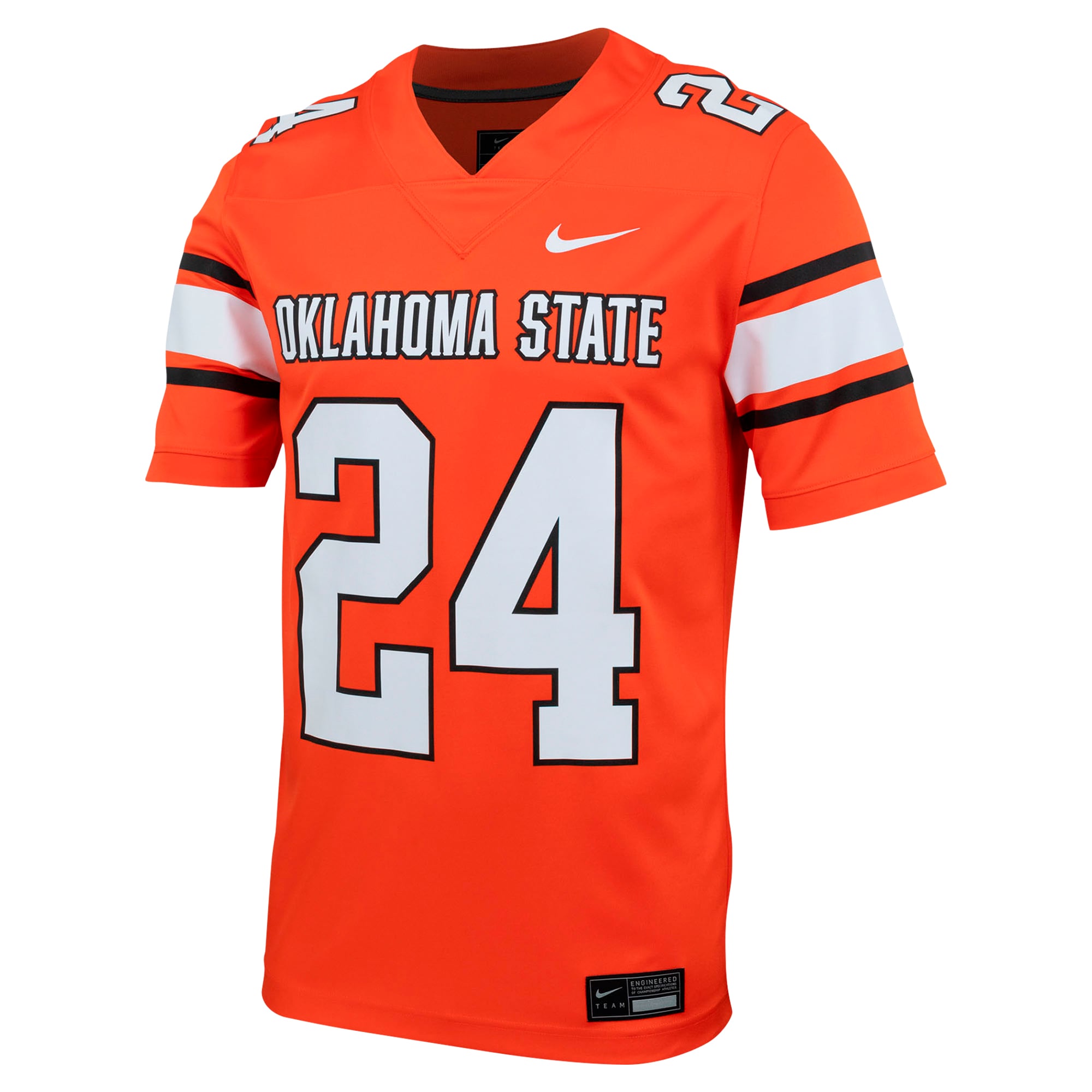 #24 Oklahoma State Cowboys Football Jersey - Orange - front view