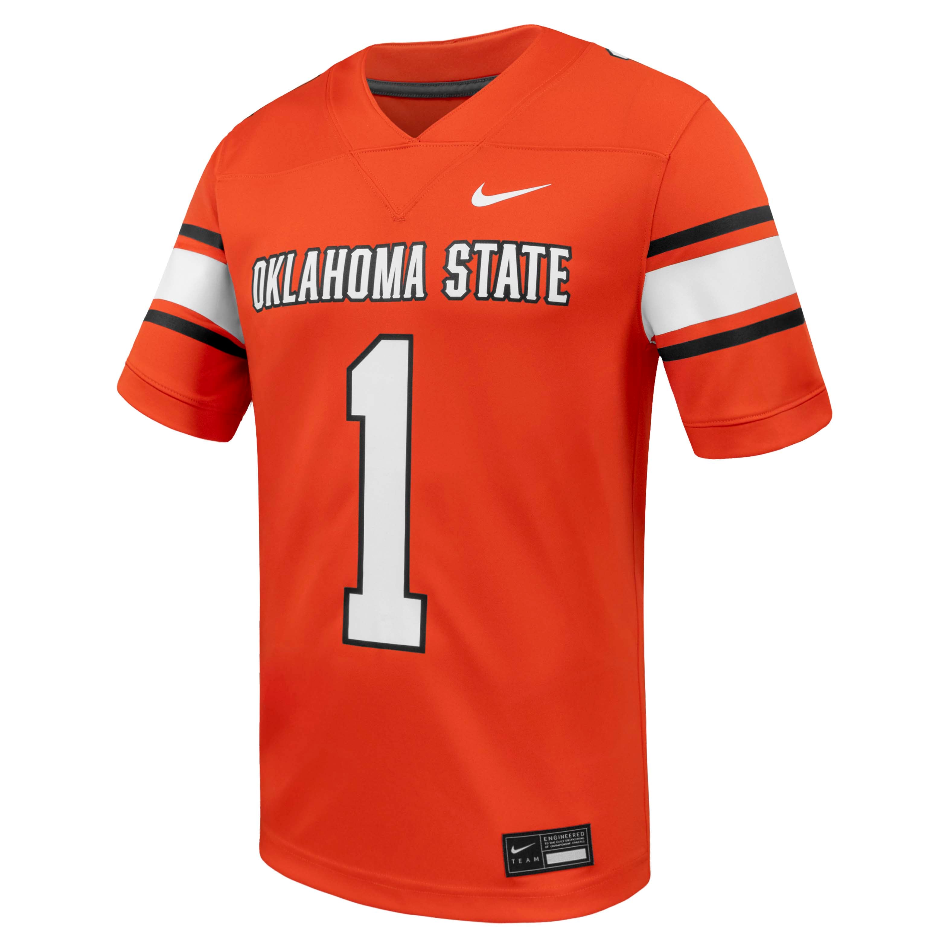 #1 Oklahoma State Cowboys Football Jersey Orange - front view