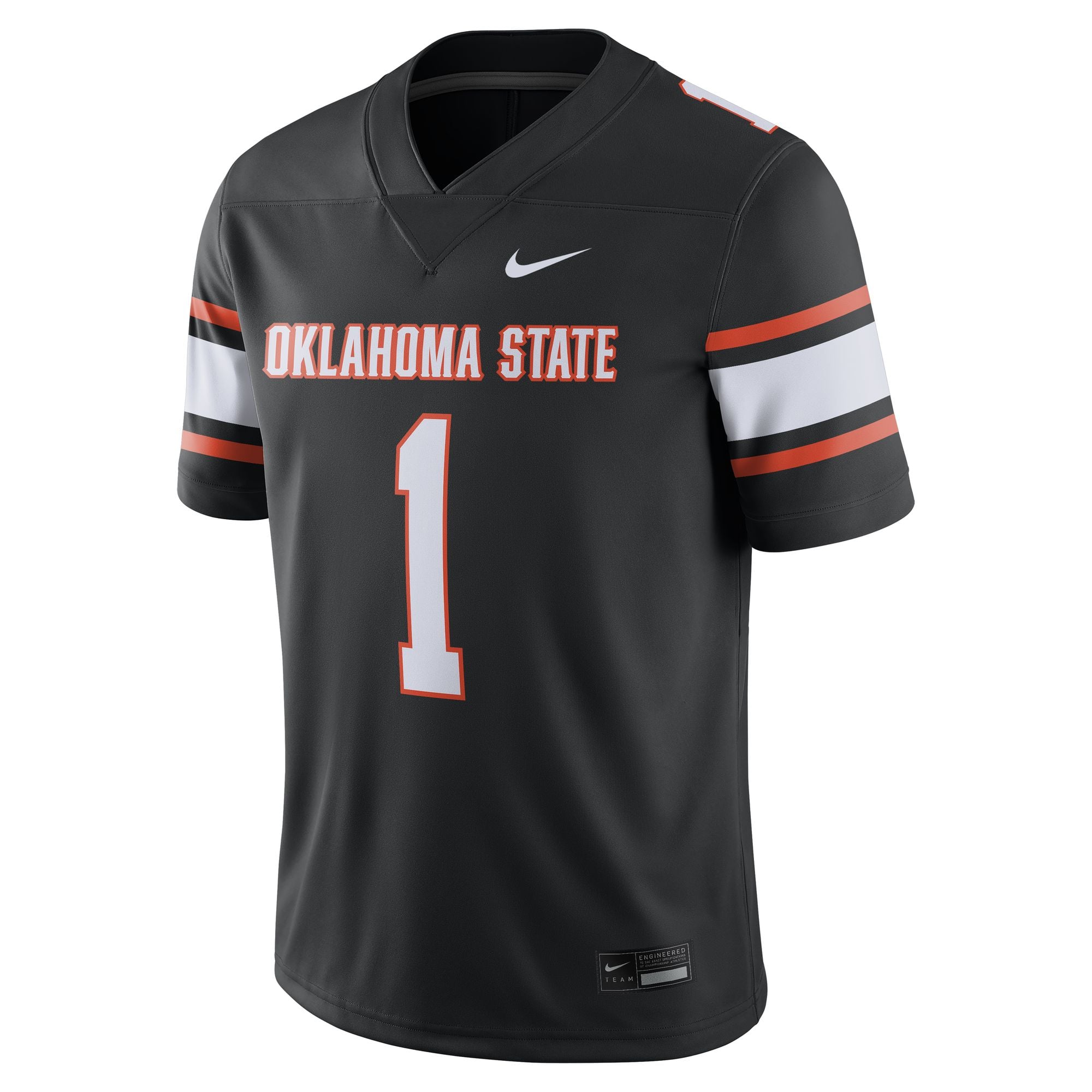 #1 Oklahoma State Cowboys Jersey Black - front view
