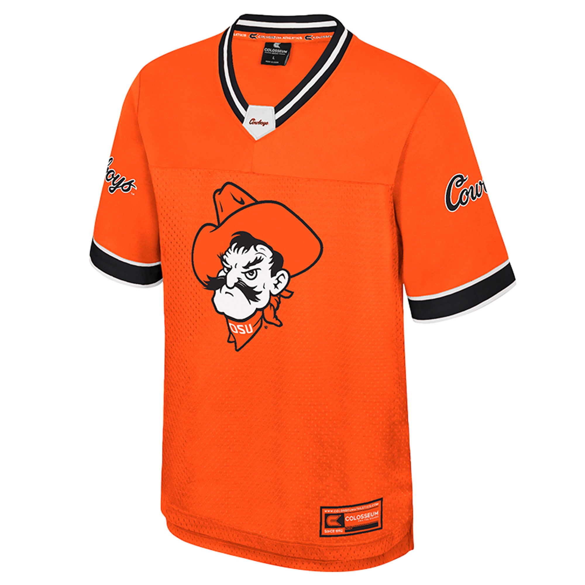 Oklahoma State Cowboys Nothing But The Hits Football Jersey Orange - front view