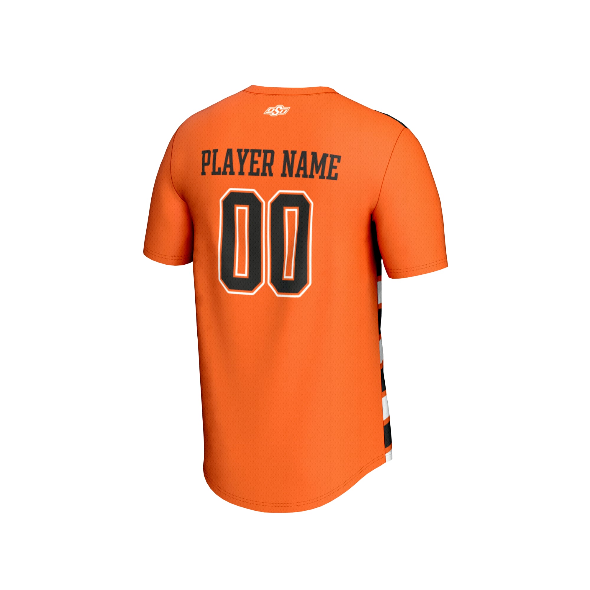 Oklahoma State Cowboys Unisex Collegiate Women's Soccer Lightweight Fashion Jersey - back view