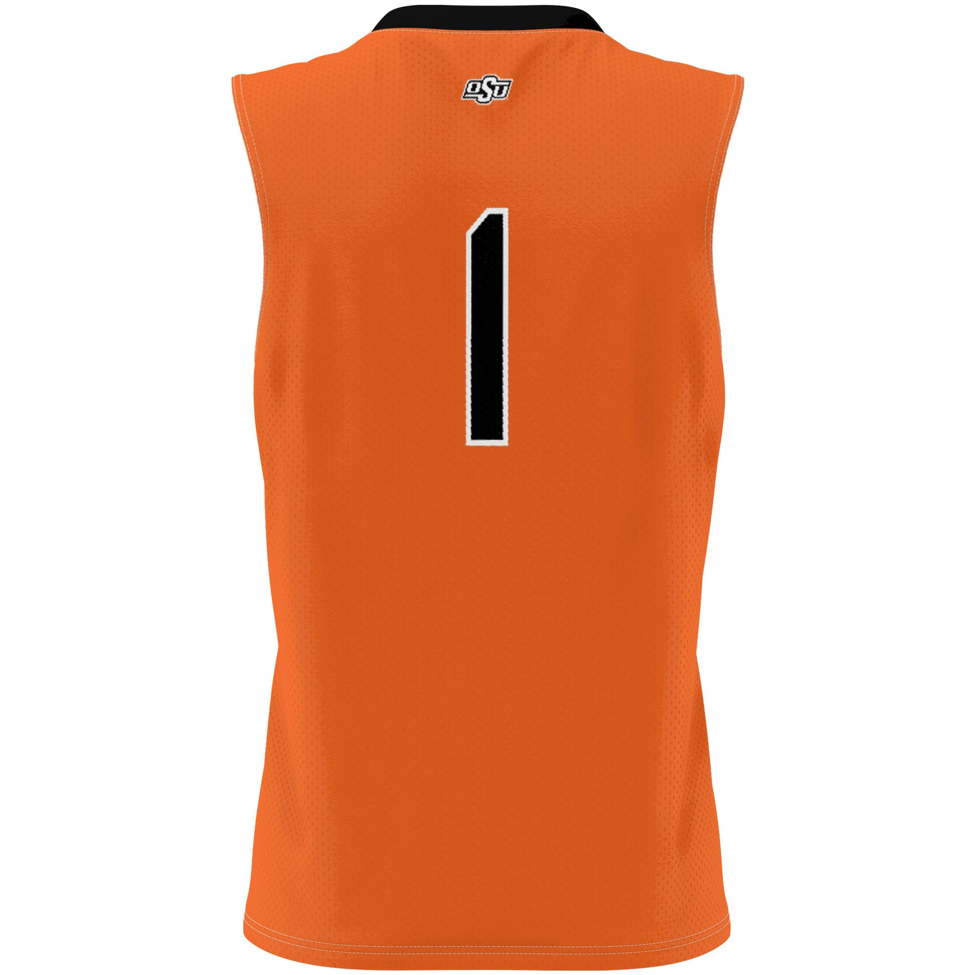 #1 Oklahoma State Cowboys Youth Lightweight Basketball Jersey Orange - back view