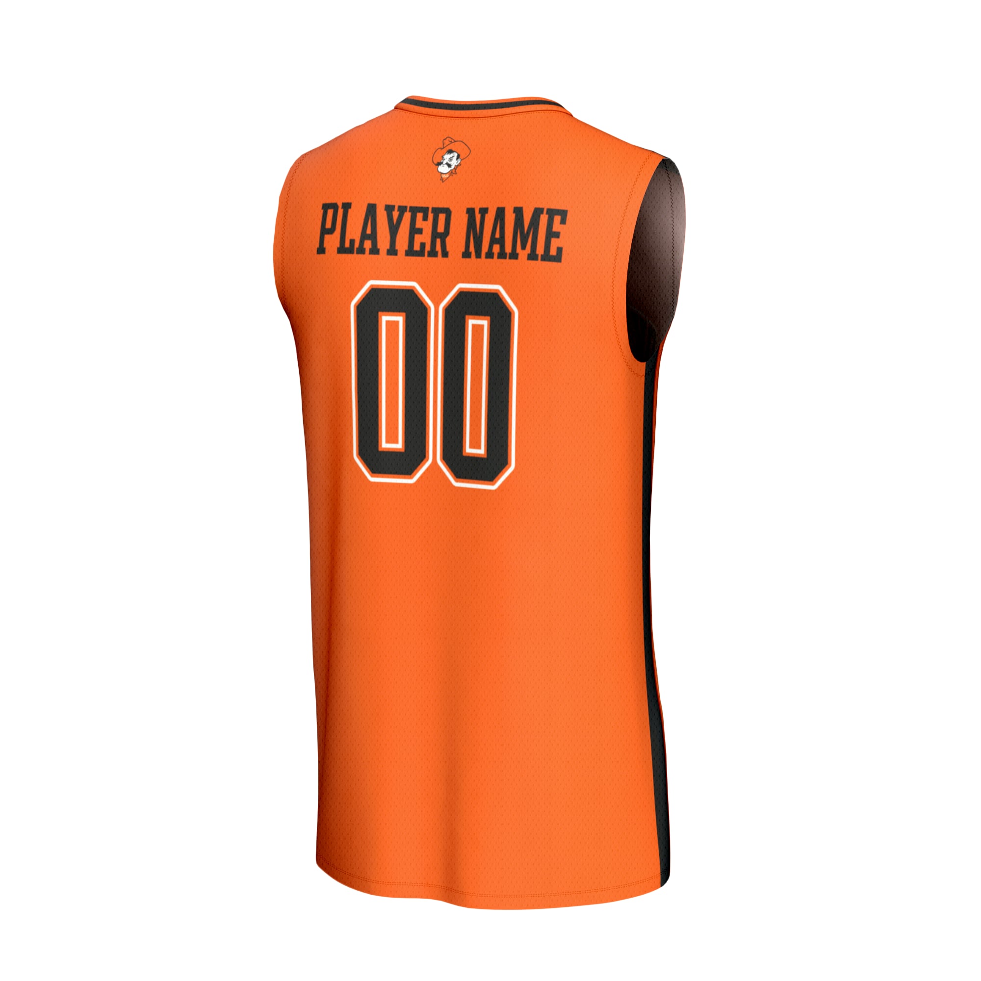 Oklahoma State Cowboys Unisex Lightweight Collegiate Men's Basketball Fashion Jersey - back view