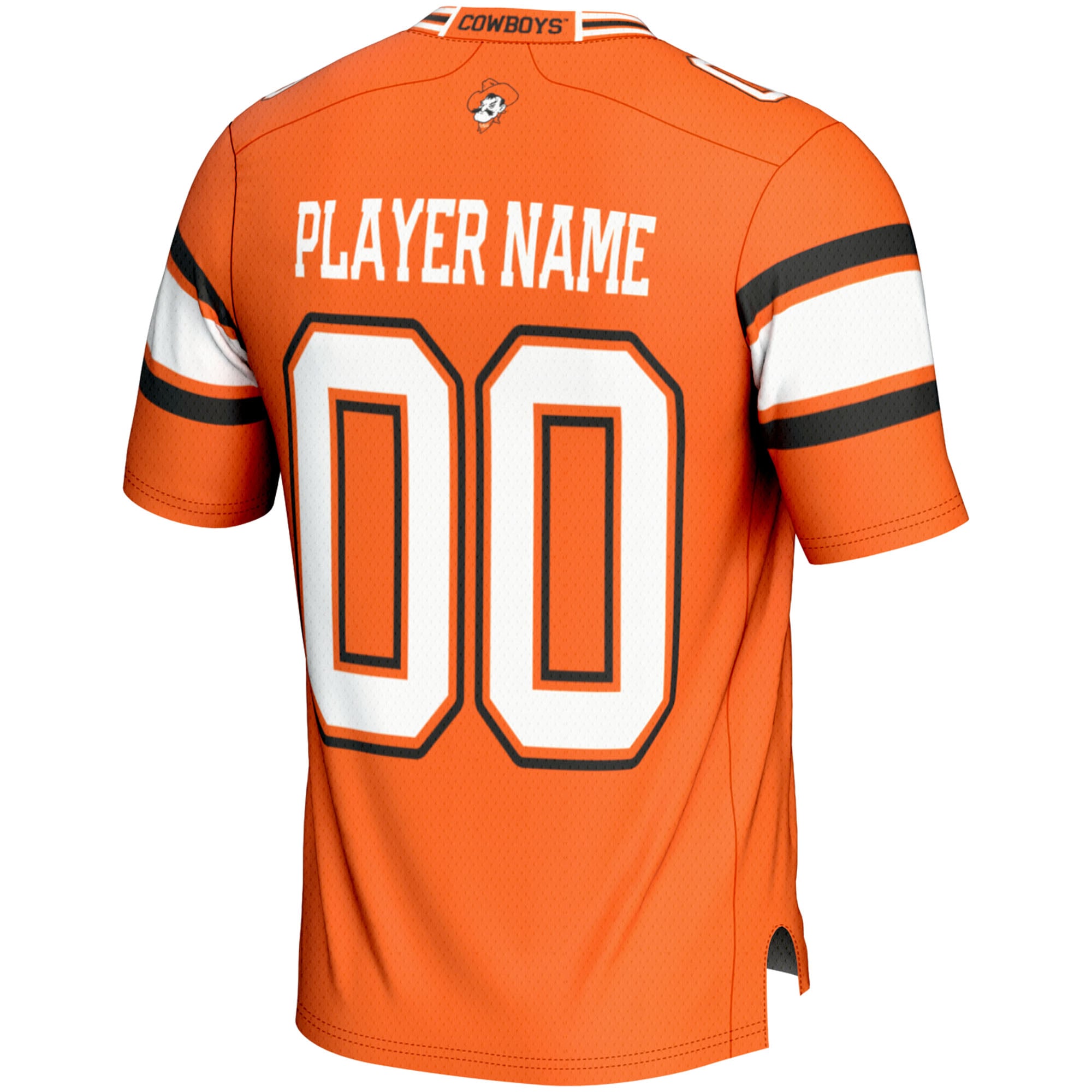Oklahoma State Cowboys Youth Football Jersey Orange - back view