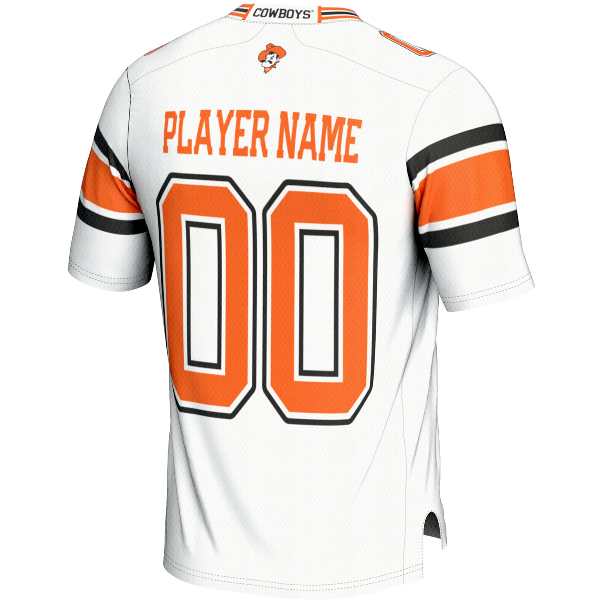 Oklahoma State Cowboys Youth Football Jersey White - back view
