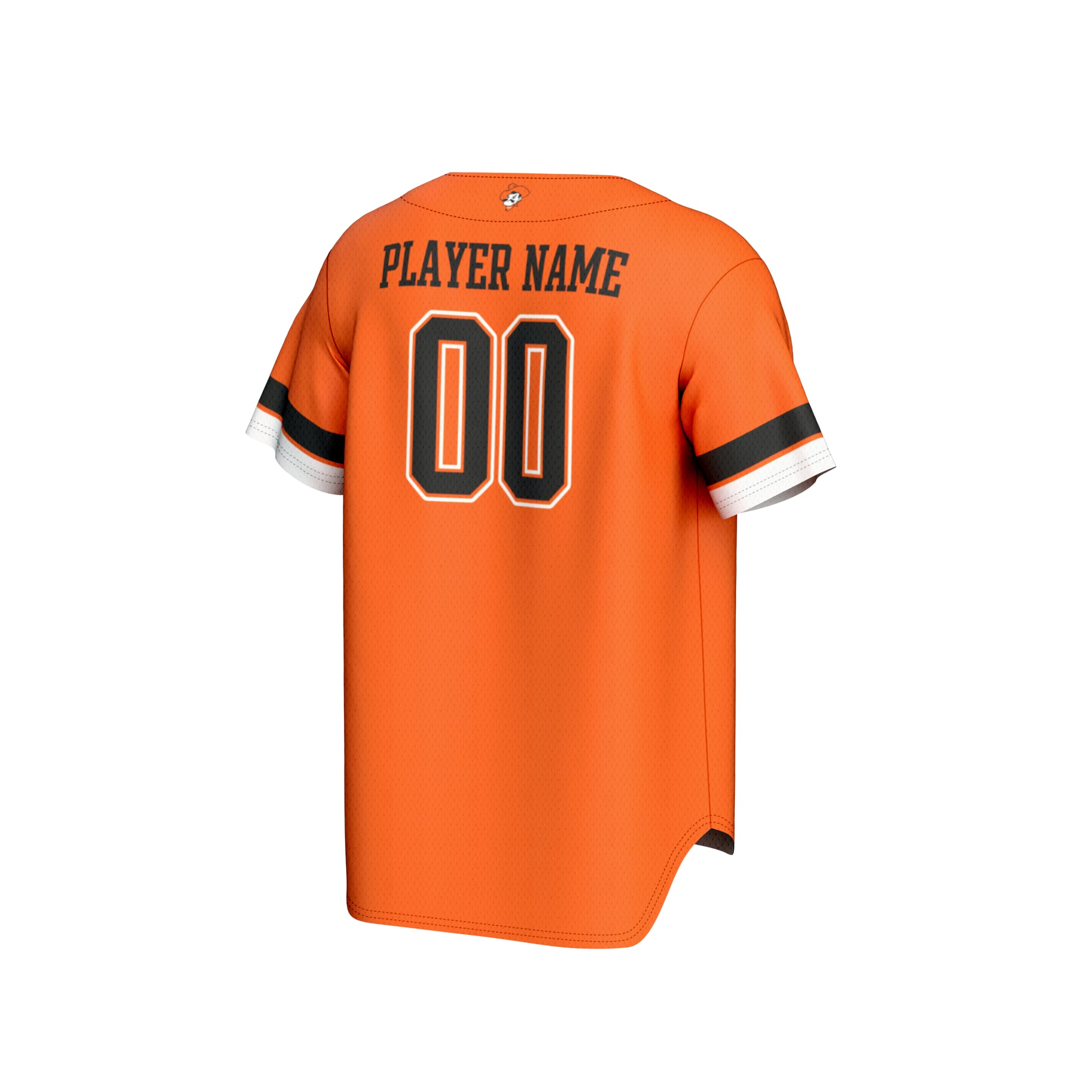 Oklahoma State Cowboys Youth Lightweight Baseball Jersey Orange - back view
