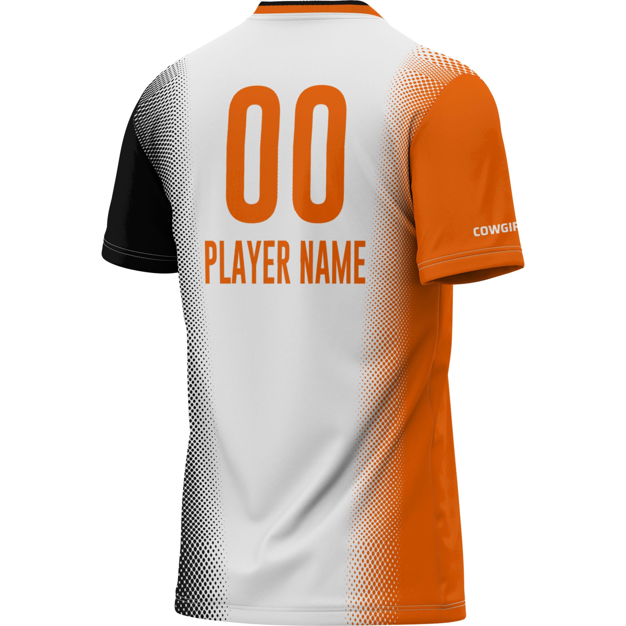 Oklahoma State Cowboys Youth Lightweight Women's Soccer Jersey White - back view
