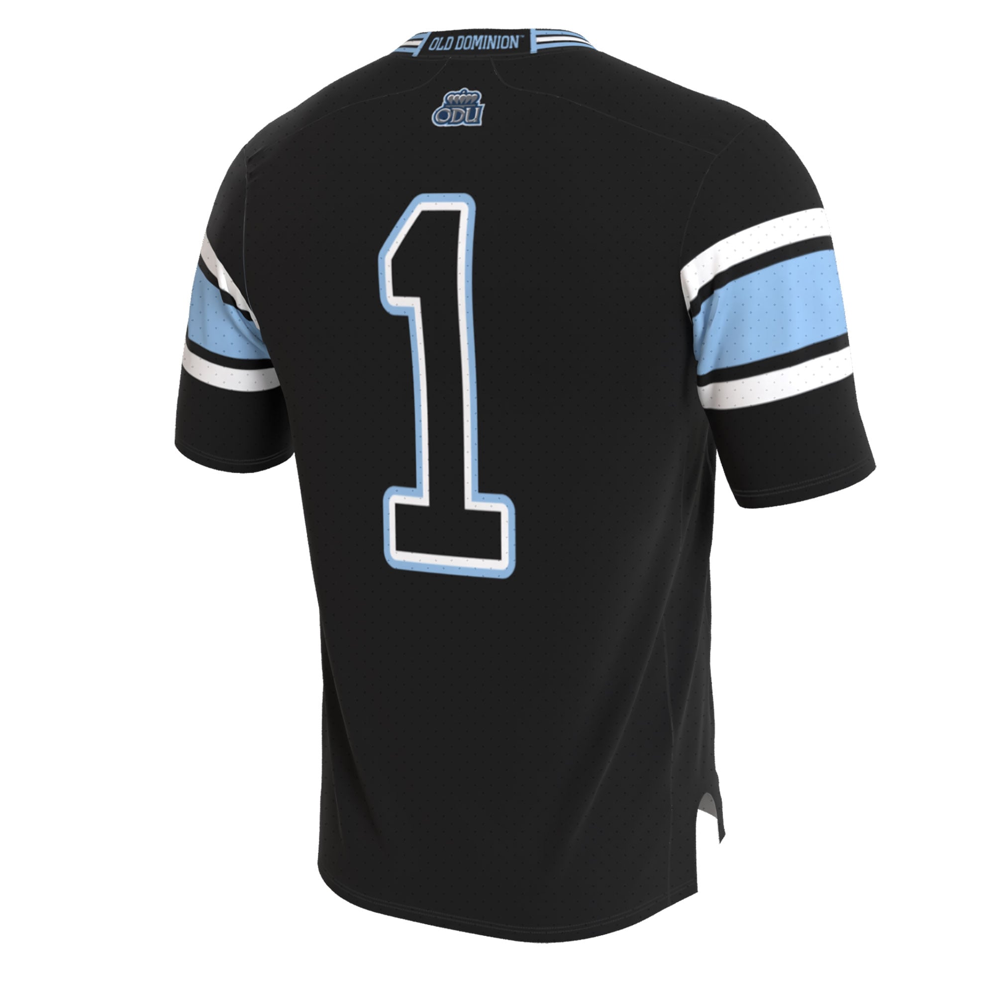 Old Dominion Monarchs Unisex Lightweight Collegiate Football Blackout Fashion Jersey - back view