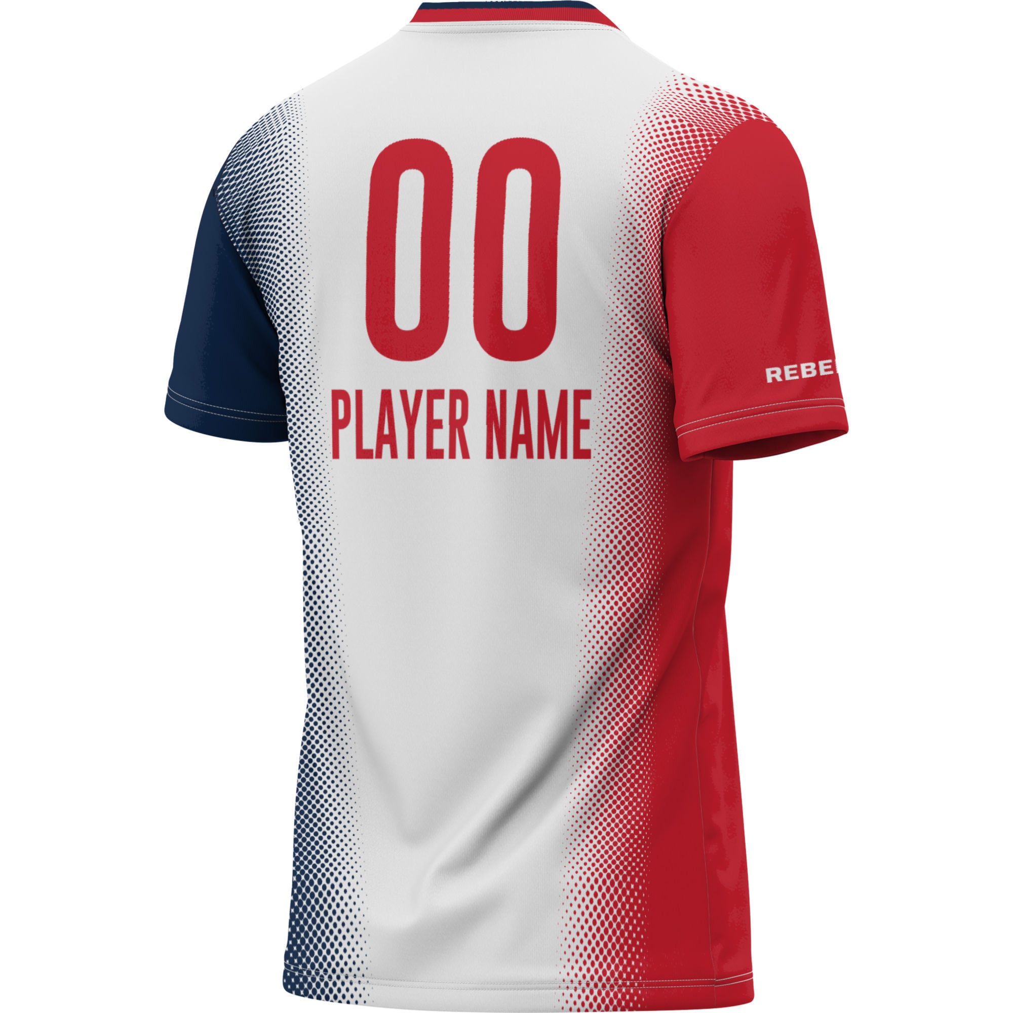 Ole Miss Rebels Unisex Lightweight Women's Soccer Jersey White - back view