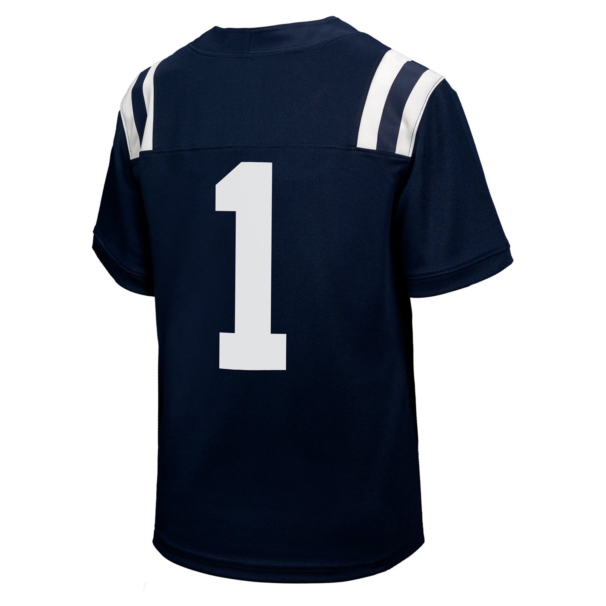 #1 Ole Miss Rebels Youth Jersey Navy - back view