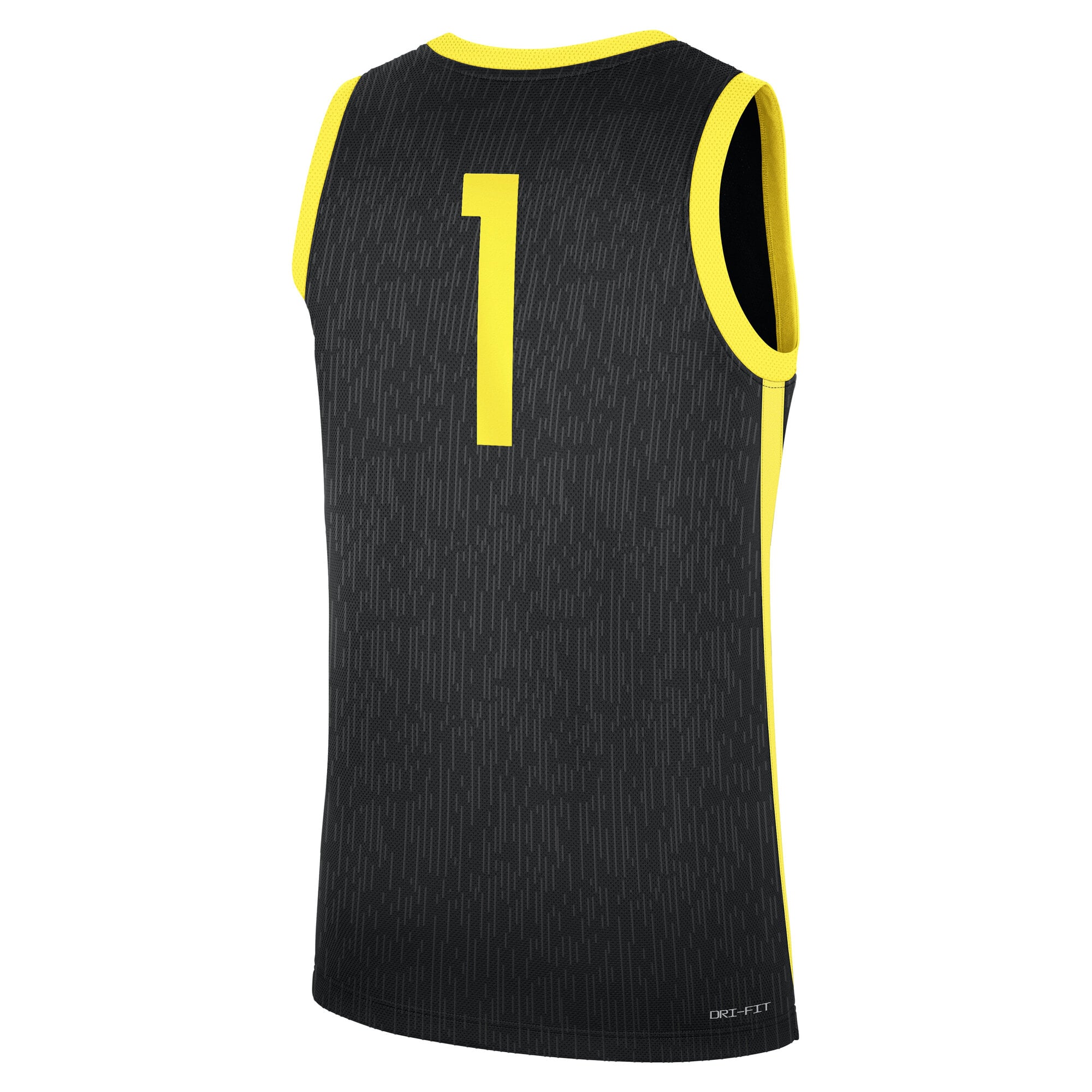 #1 Oregon Ducks Alternate Jersey Black - back view