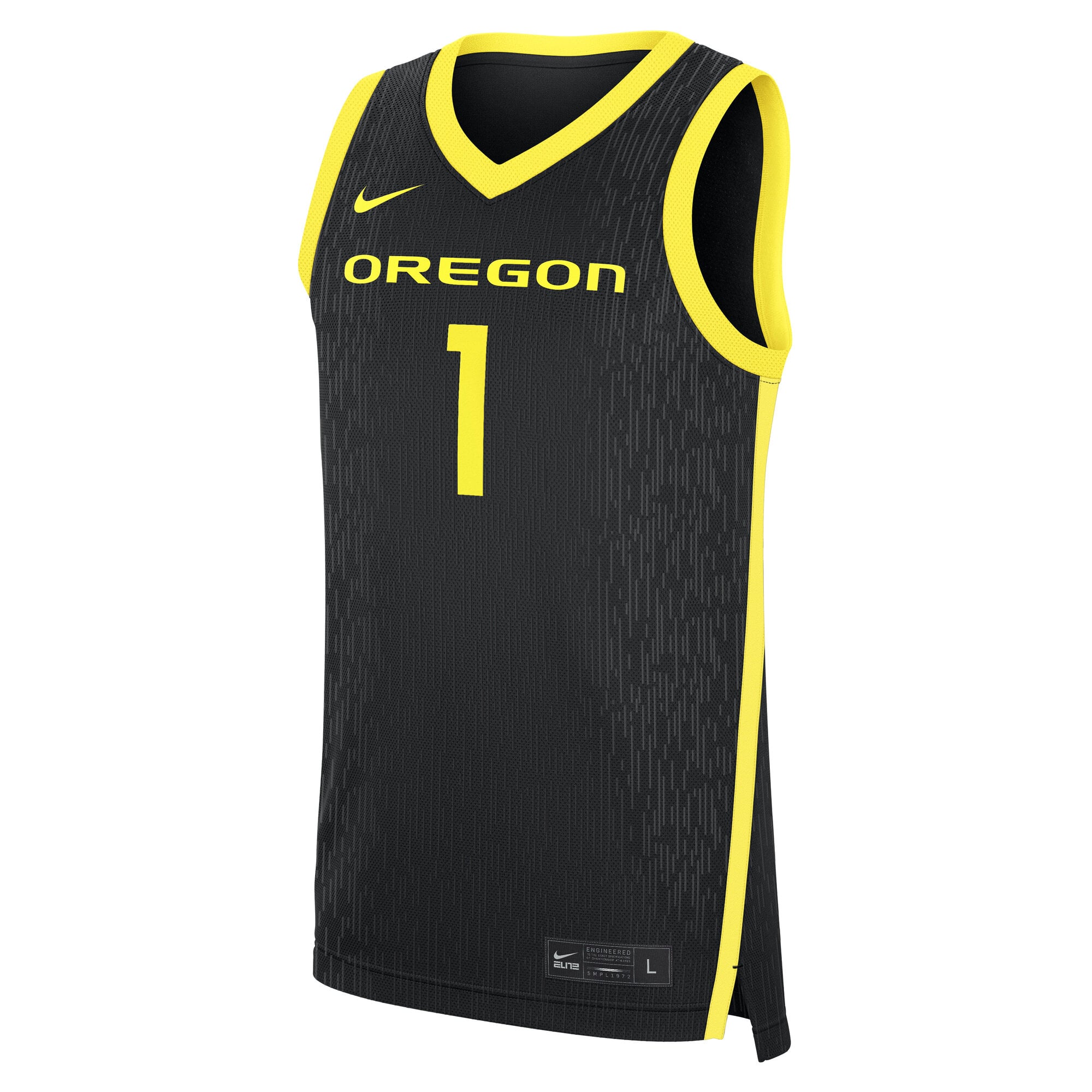 #1 Oregon Ducks Alternate Jersey Black - front view