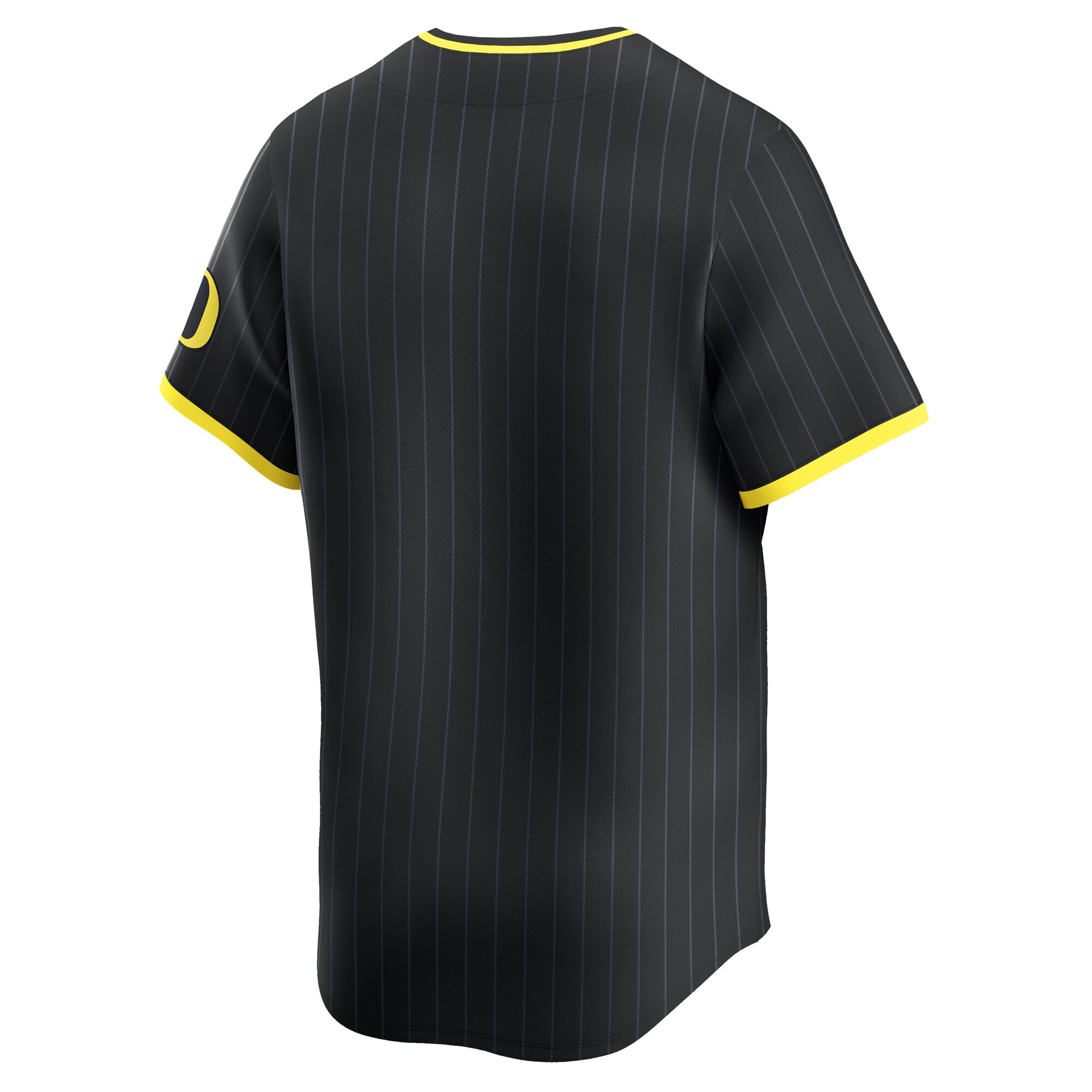 Oregon Ducks Baseball Jersey Black - back view