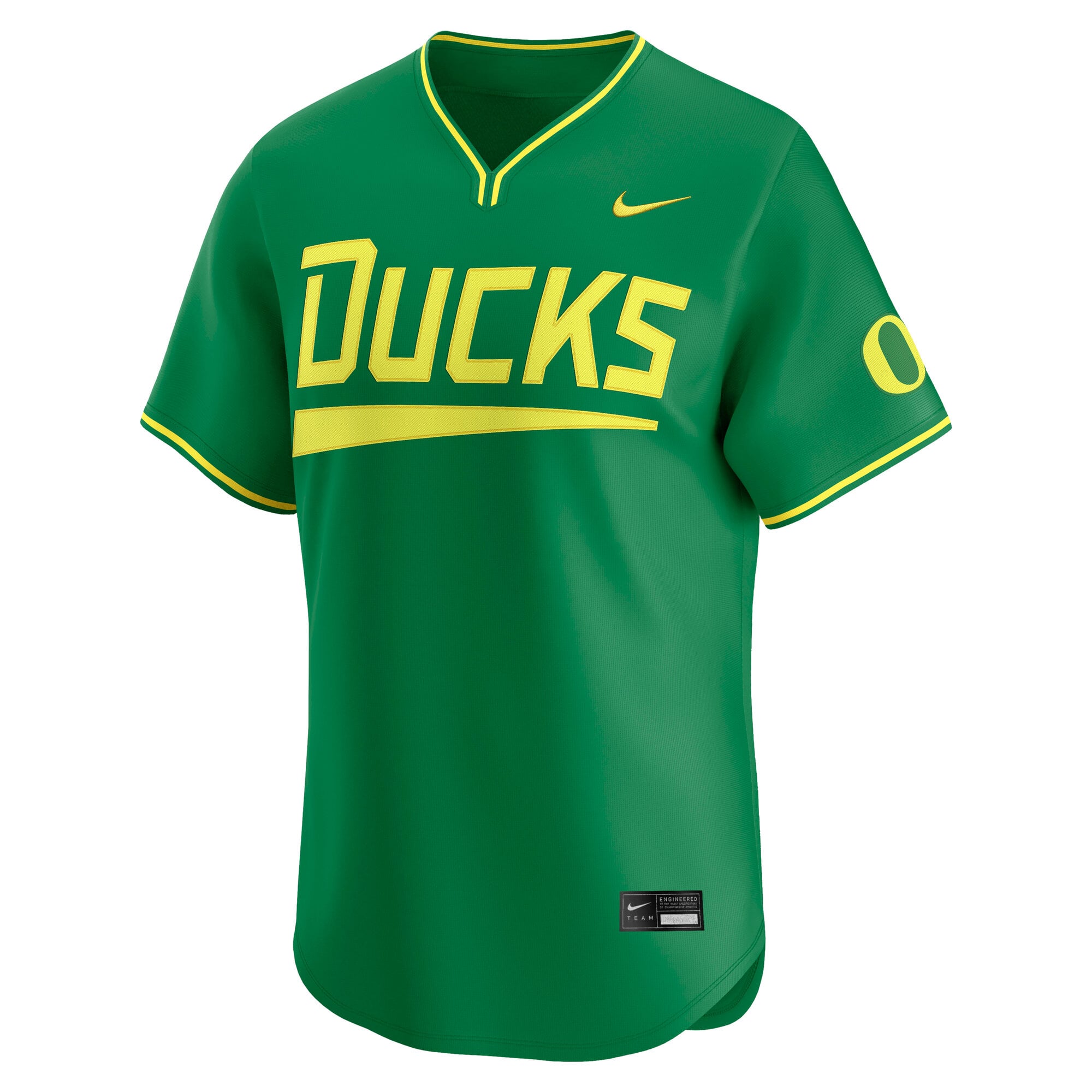 Oregon Ducks Baseball Jersey Green - front view