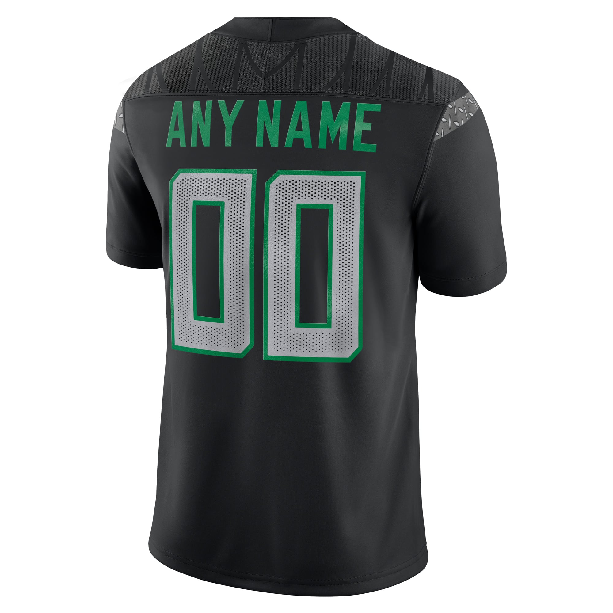 Oregon Ducks Custom Jersey Black - back view