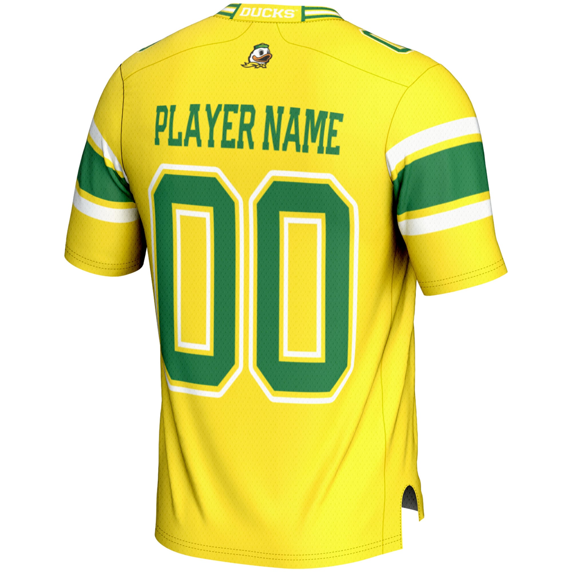 Oregon Ducks Football Jersey Yellow - back view