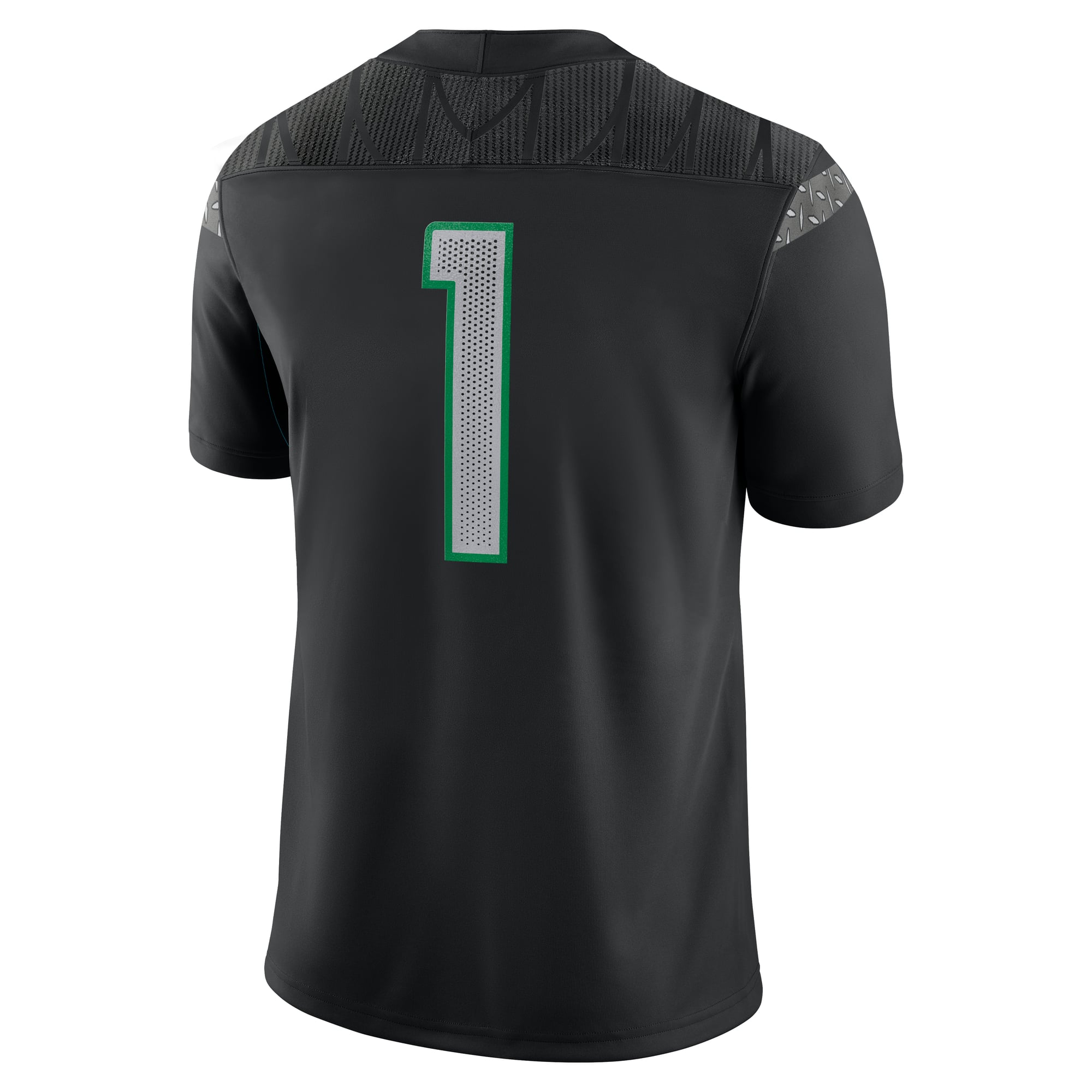 #1 Oregon Ducks Jersey Black - back view