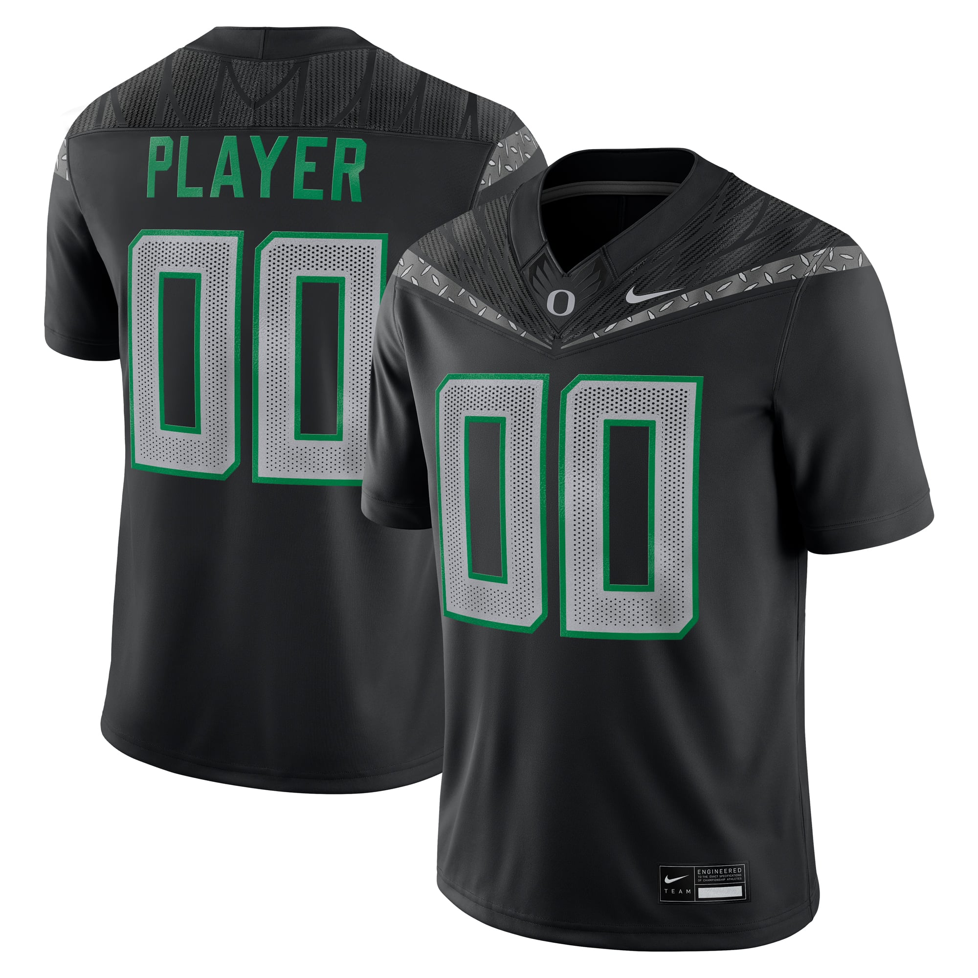 Oregon Ducks Jersey Black - front view