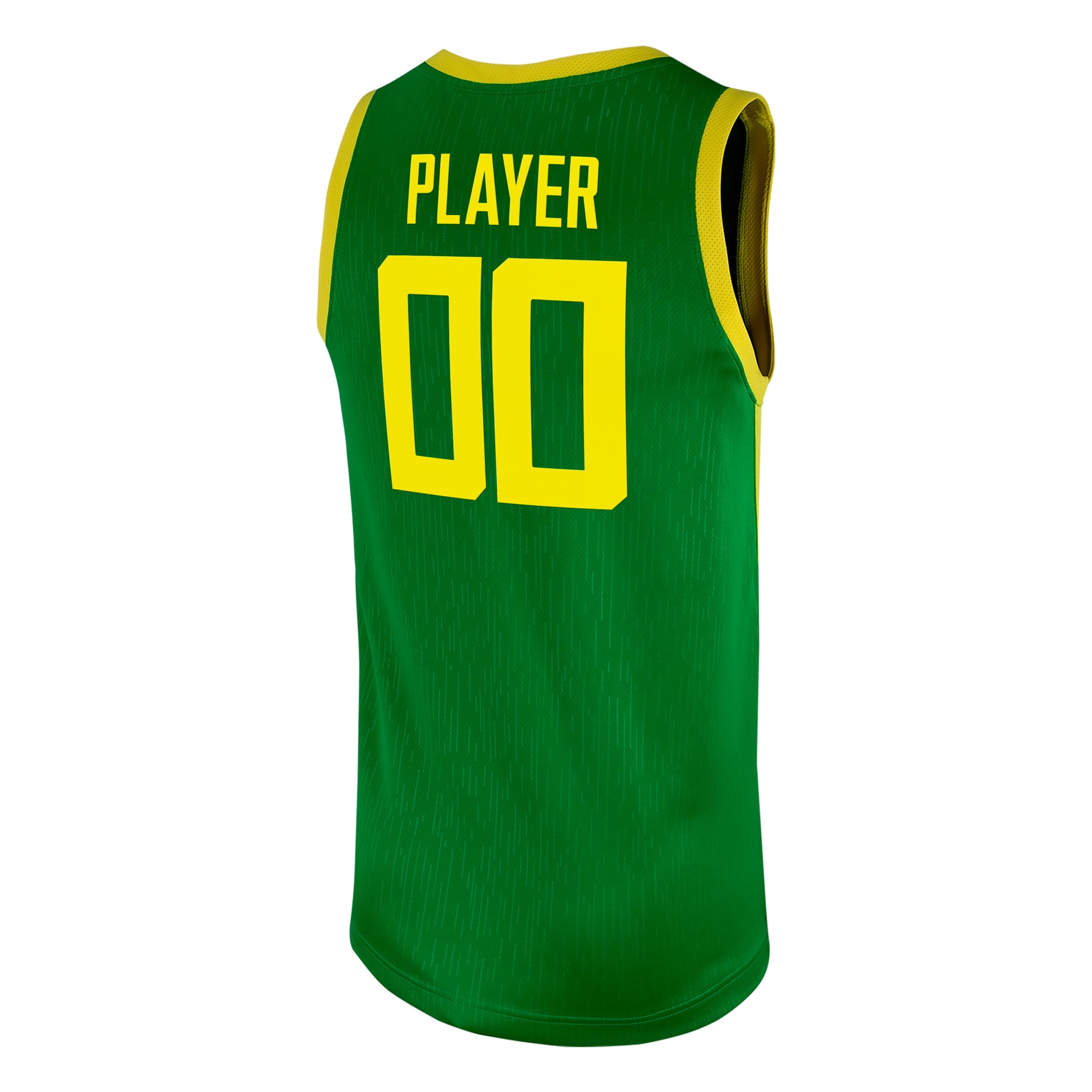 Oregon Ducks Men's Basketball Jersey Green - back view