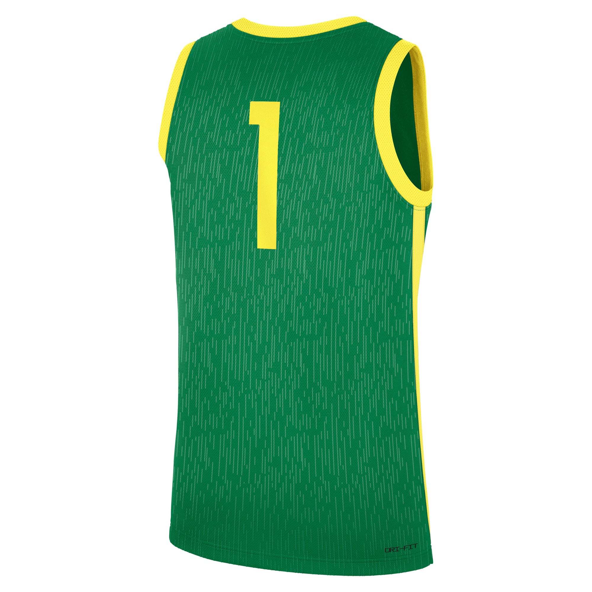 Oregon Ducks Road Basketball Jersey Green - back view