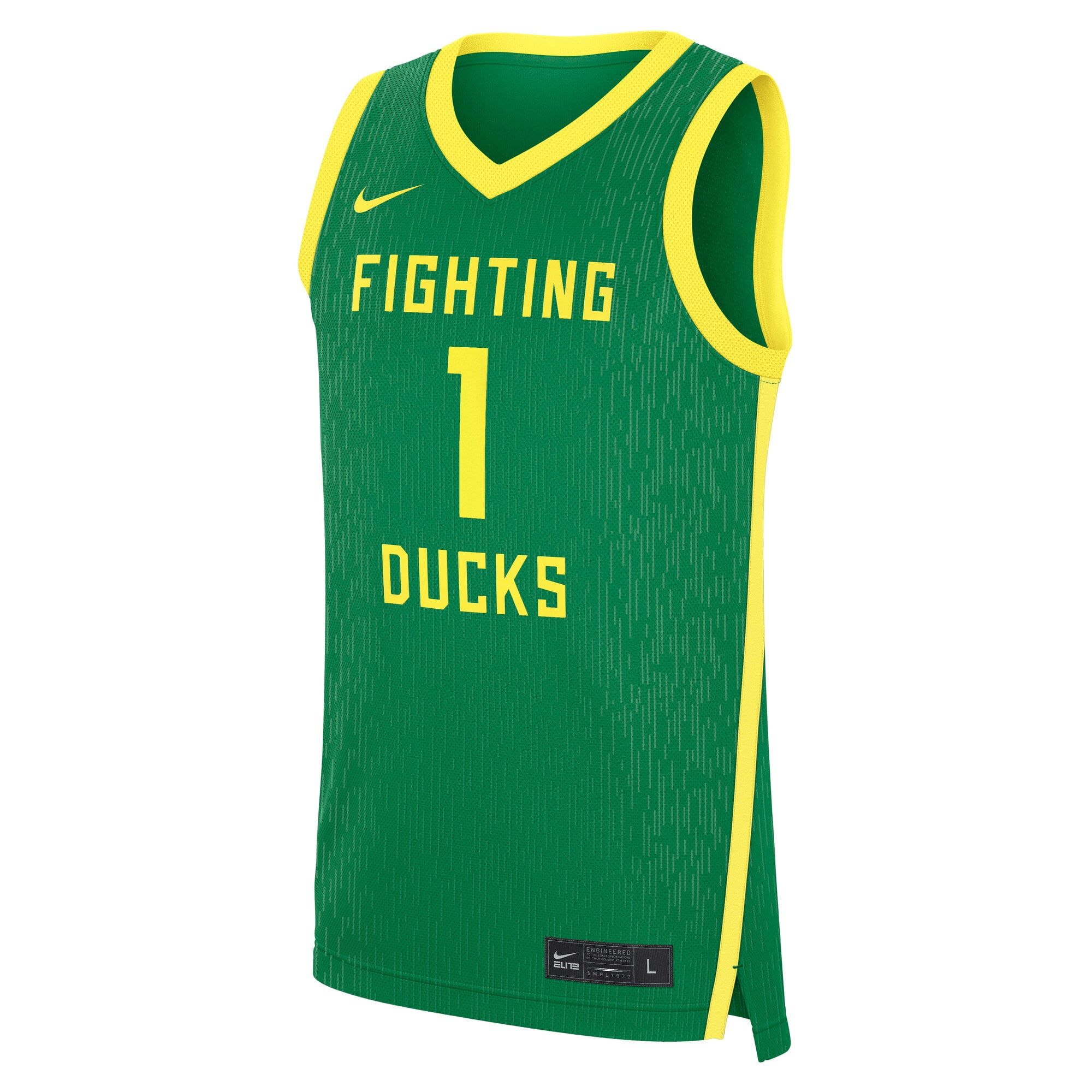Oregon Ducks Road Basketball Jersey Green - front view
