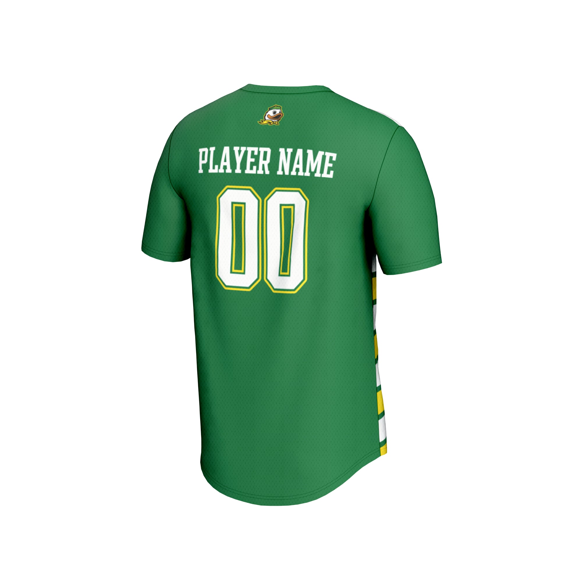 Oregon Ducks Unisex Collegiate Women's Soccer Lightweight Fashion Jersey Green - back view