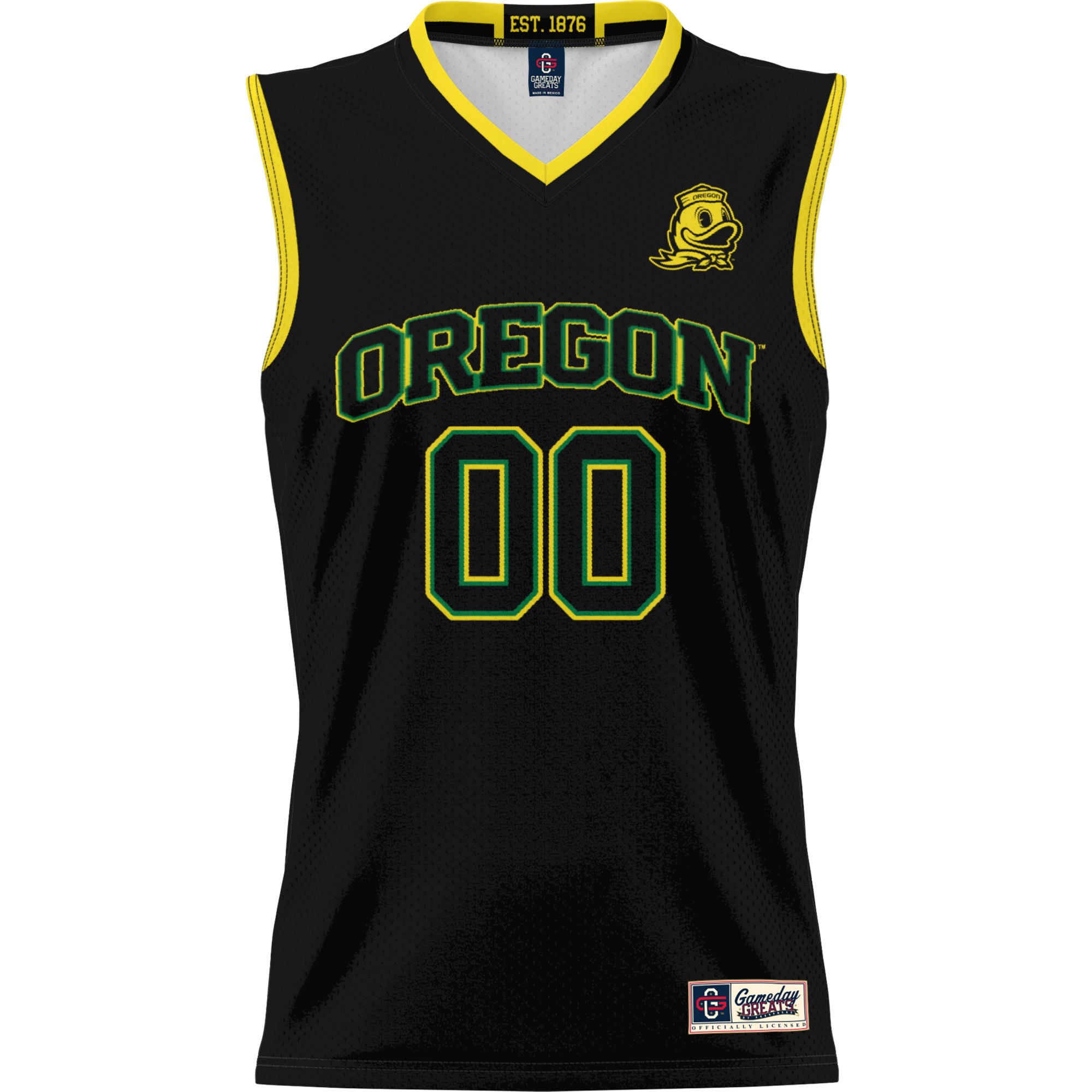 Oregon Ducks Youth Lightweight Women's Basketball Jersey Black - front view