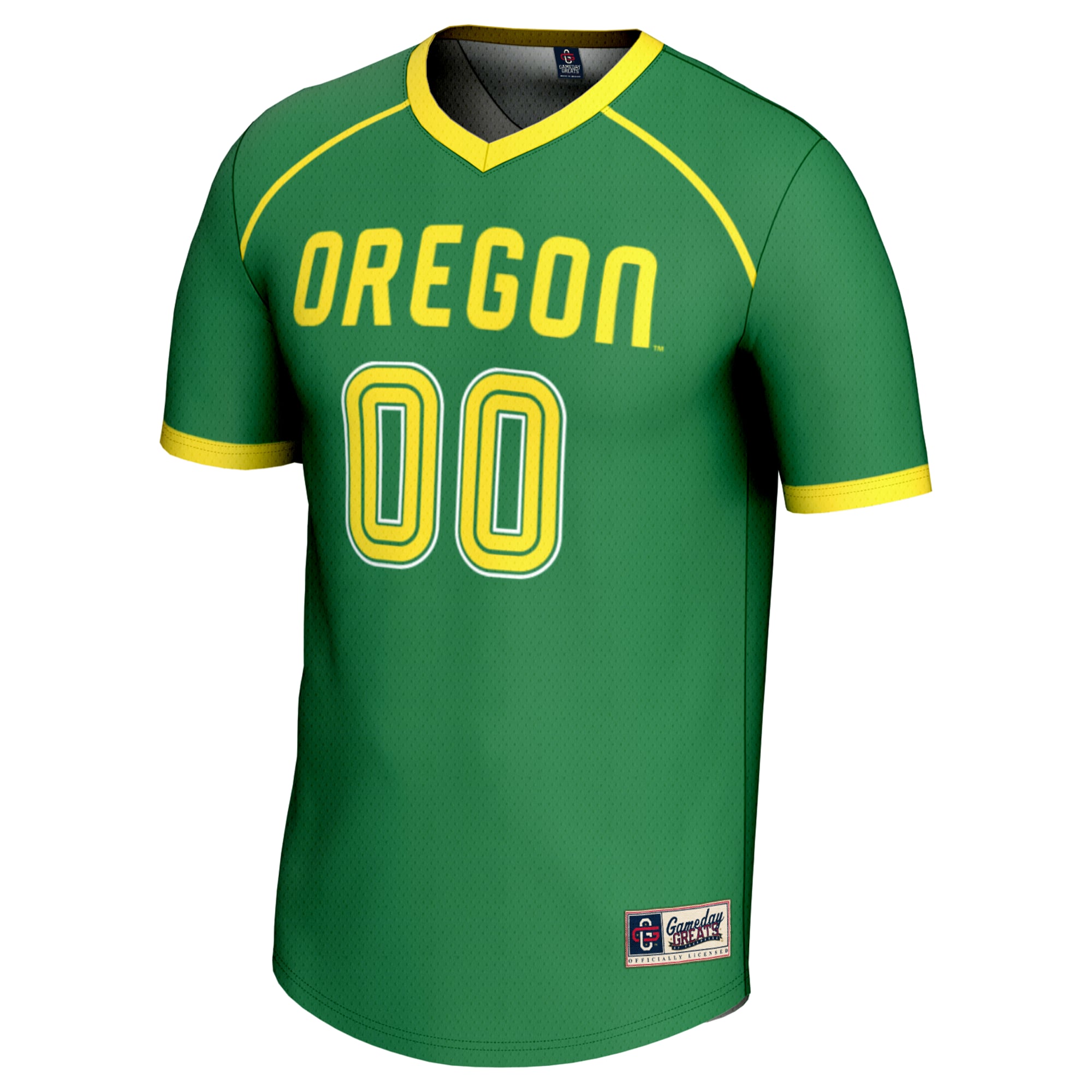 Oregon Ducks Unisex Women's Lacrosse Lightweight Jersey Green - front view