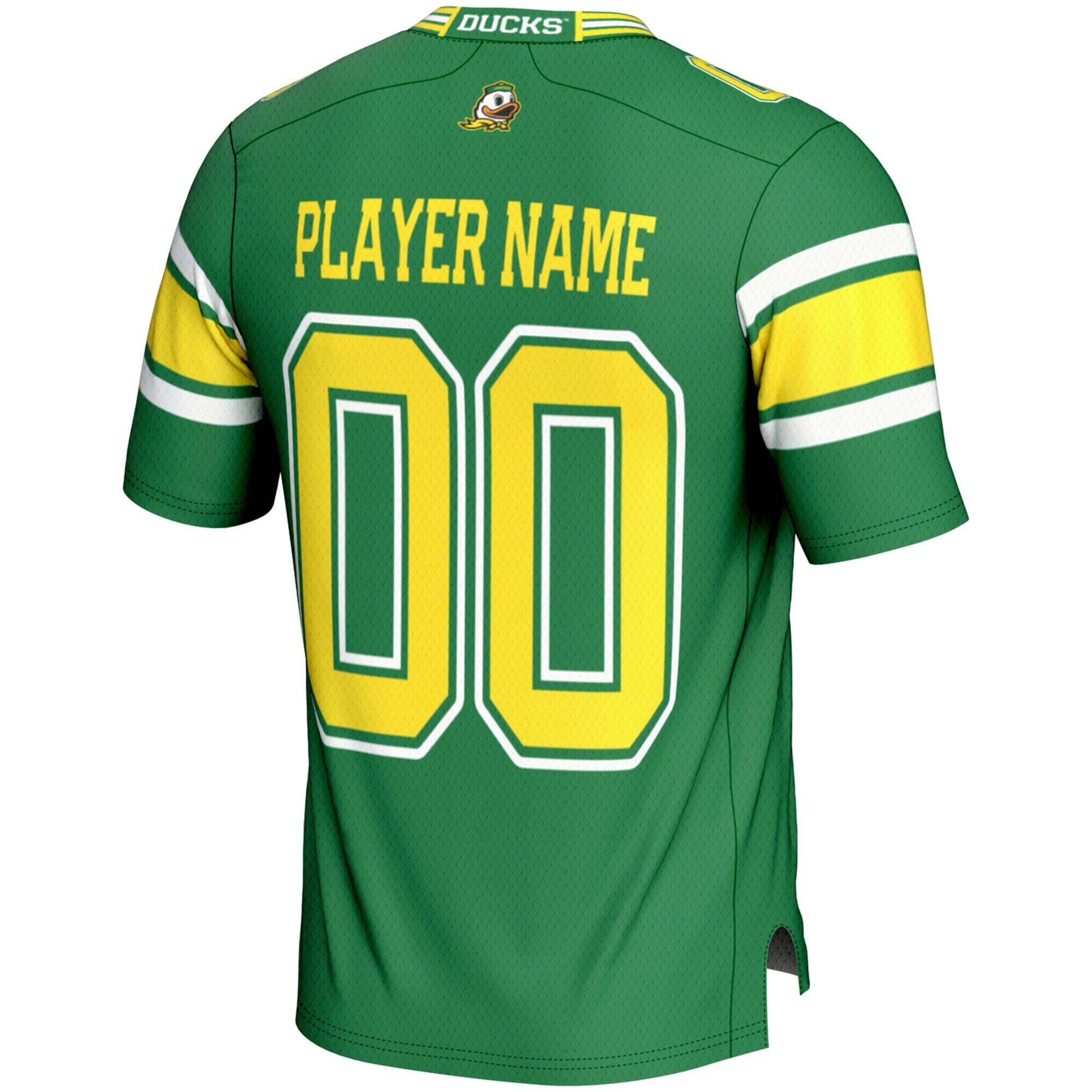 Oregon Ducks Youth Football Jersey Green - back view