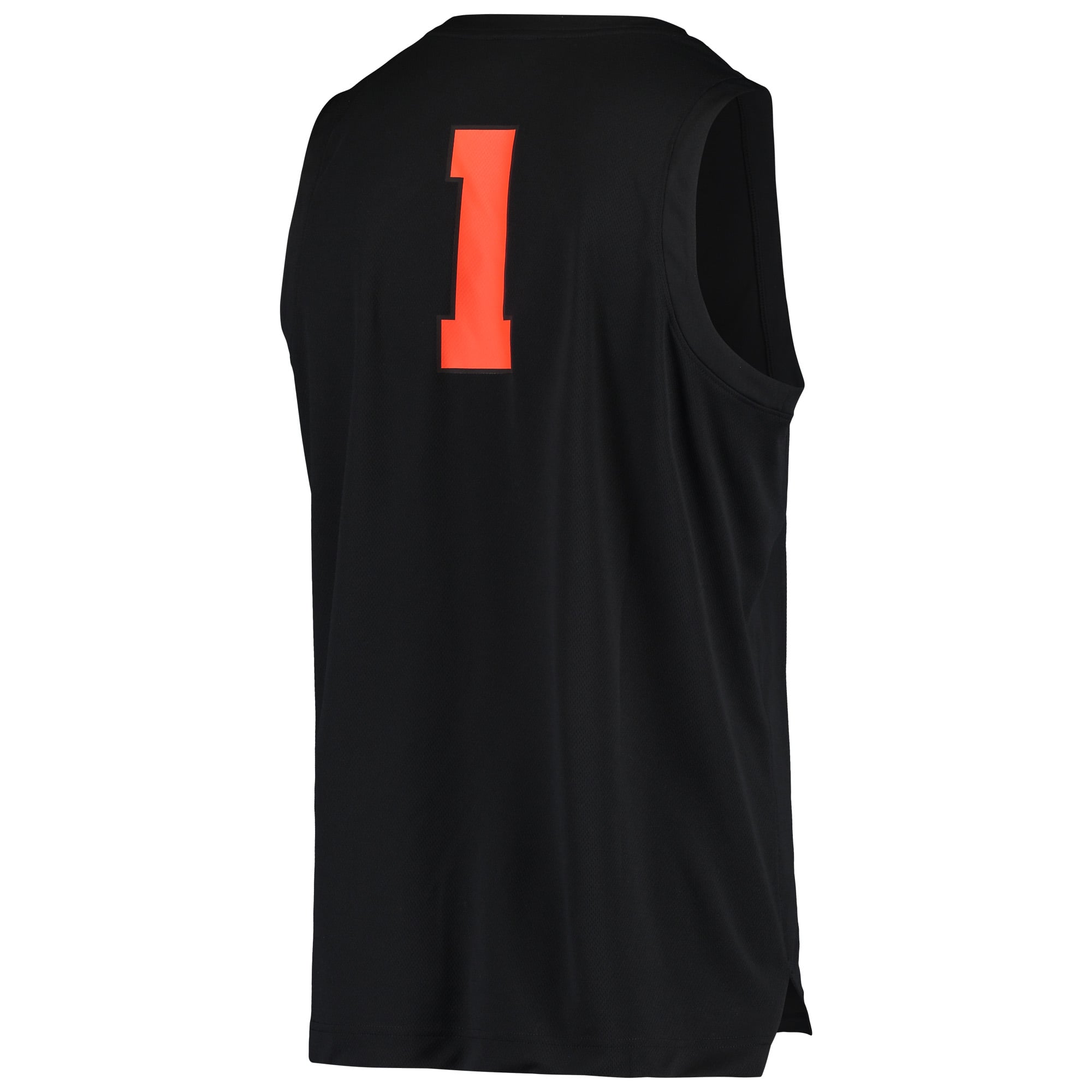 #1 Oregon State Beavers Basketball Jersey Black - back view