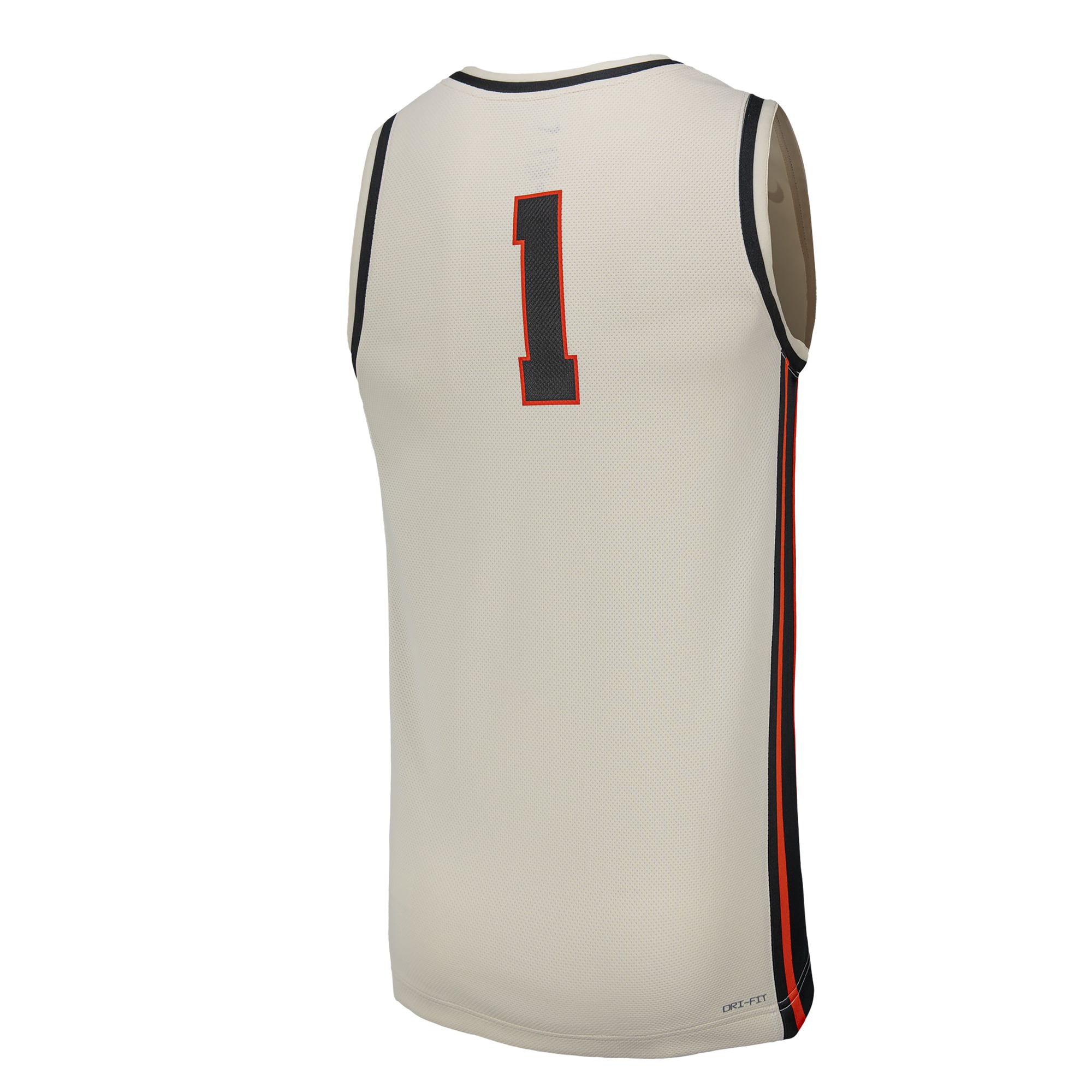 Oregon State Beavers Basketball Jersey Natural - back view