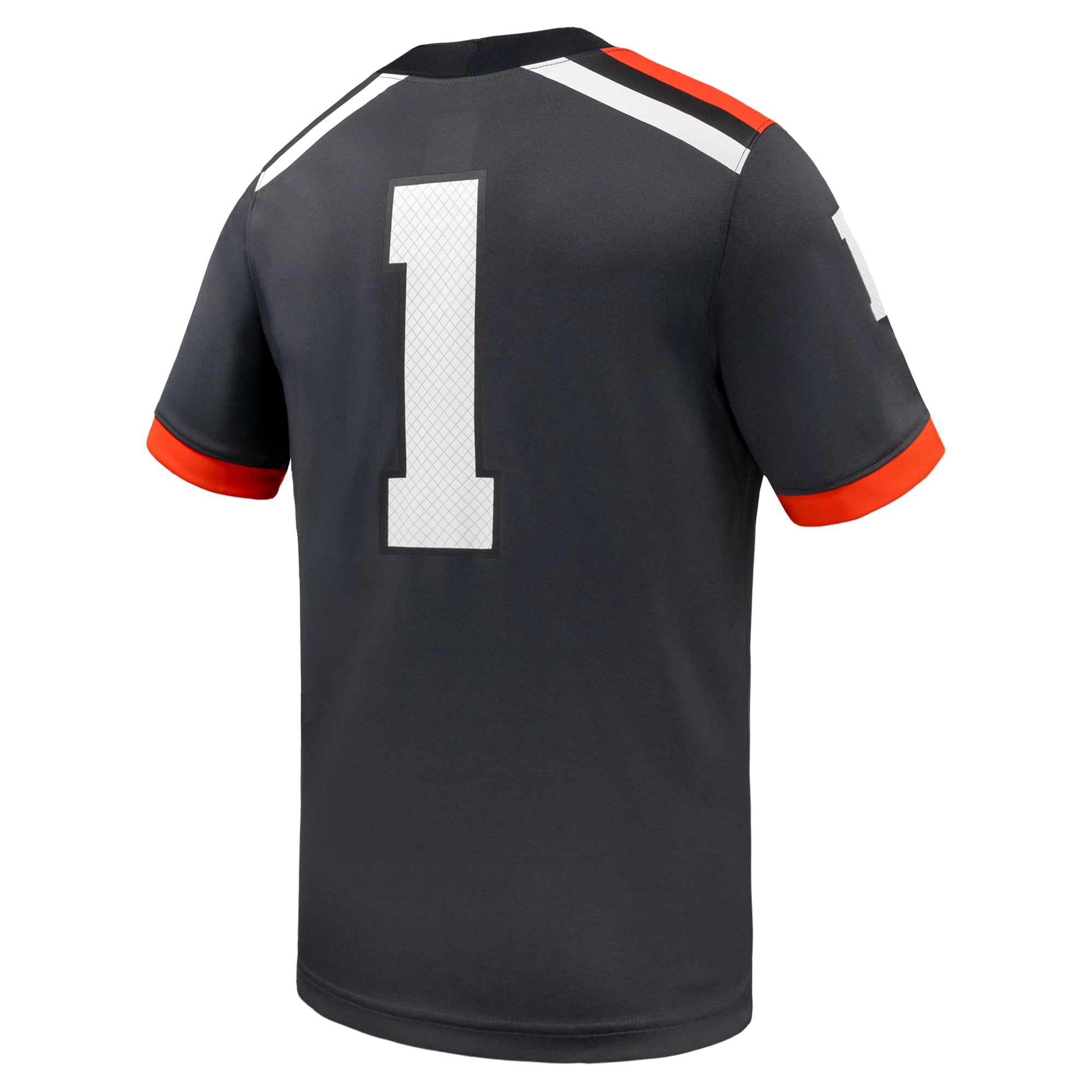 #1 Oregon State Beavers Football Jersey Anthracite - back view