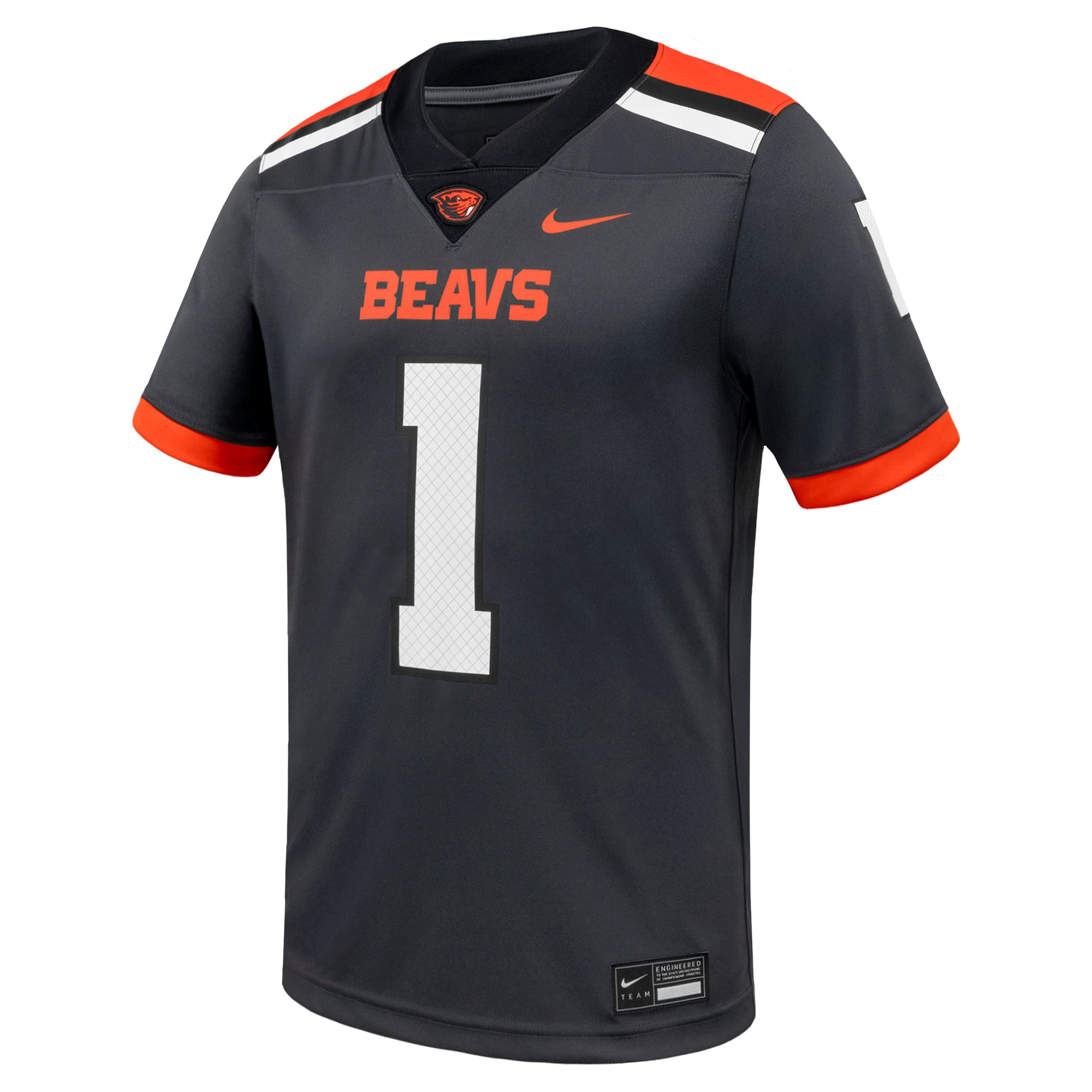 #1 Oregon State Beavers Football Jersey Anthracite - front view