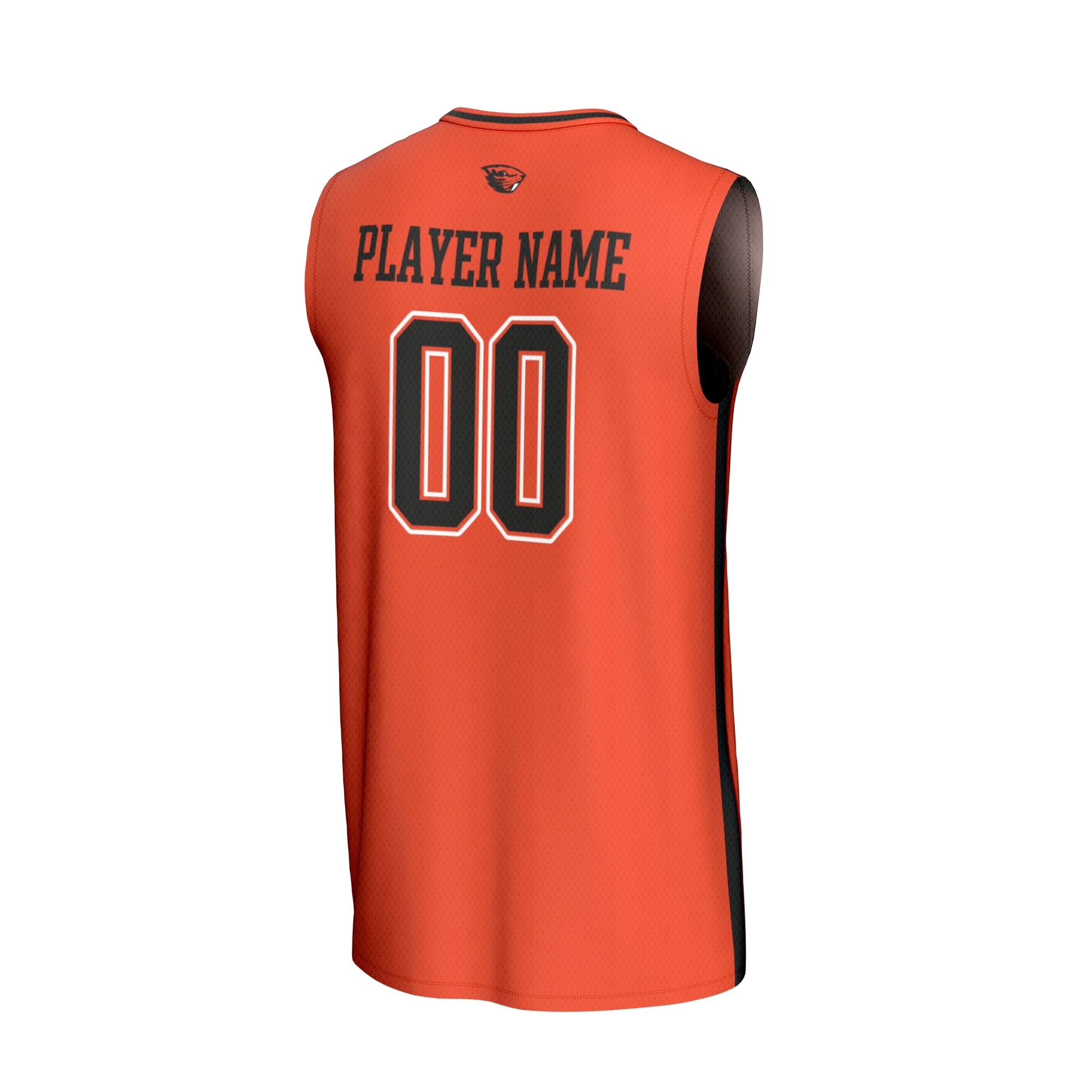 Oregon State Beavers Lightweight Basketball Fashion Jersey Orange - back view