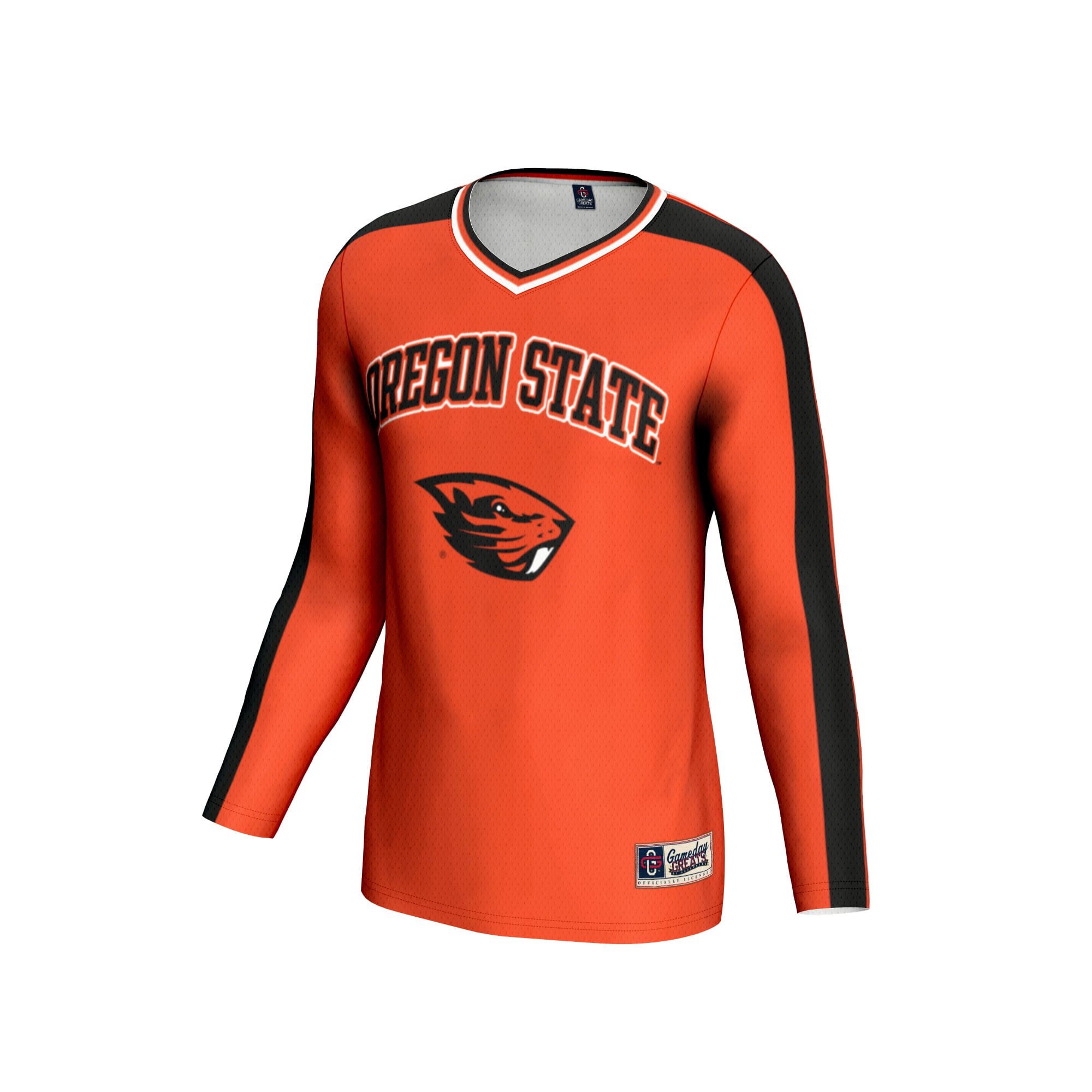 Oregon State Beavers Unisex #1 Lightweight Volleyball Fashion Jersey Orange - front view