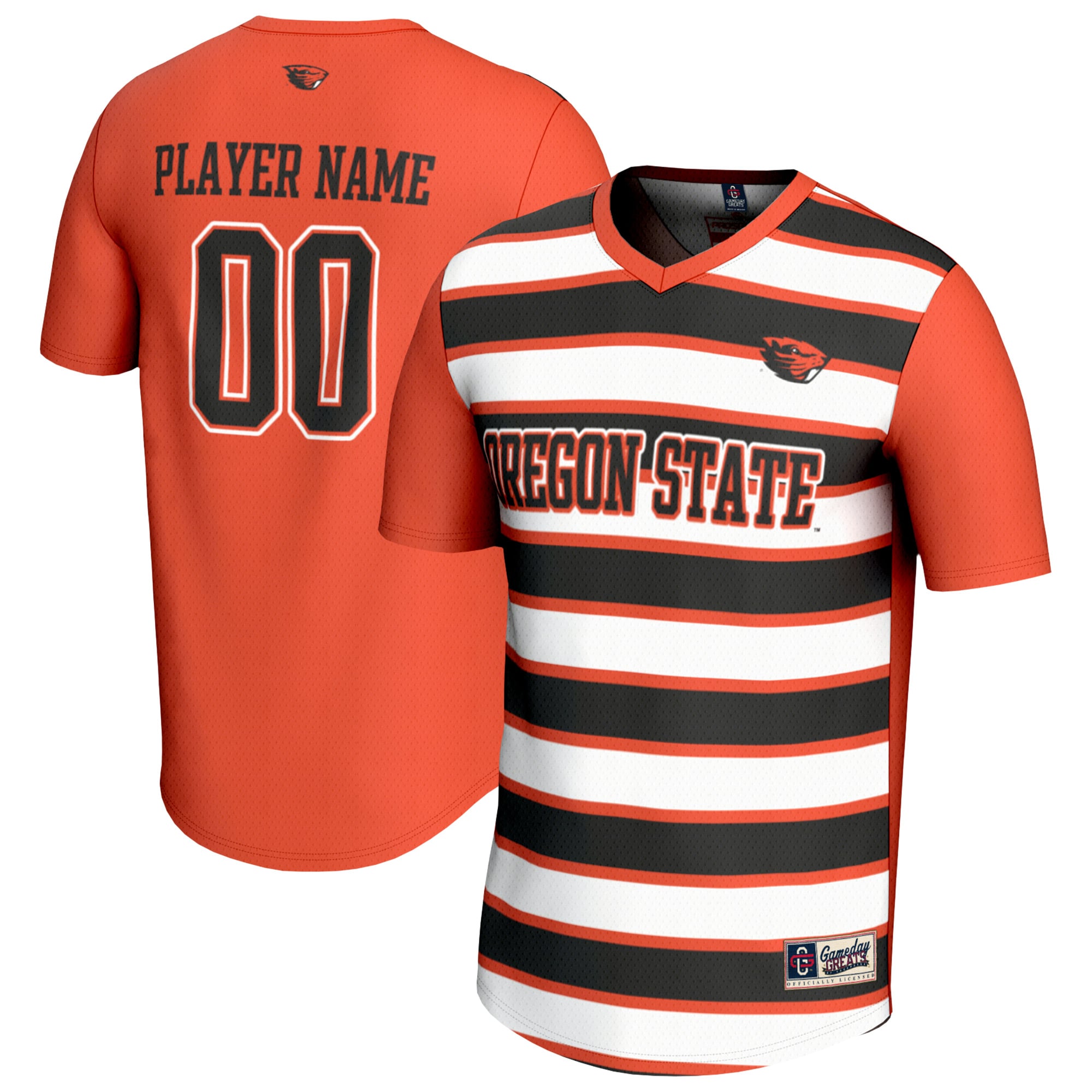 Oregon State Beavers Unisex Collegiate Women's Soccer Lightweight Fashion - front and back view