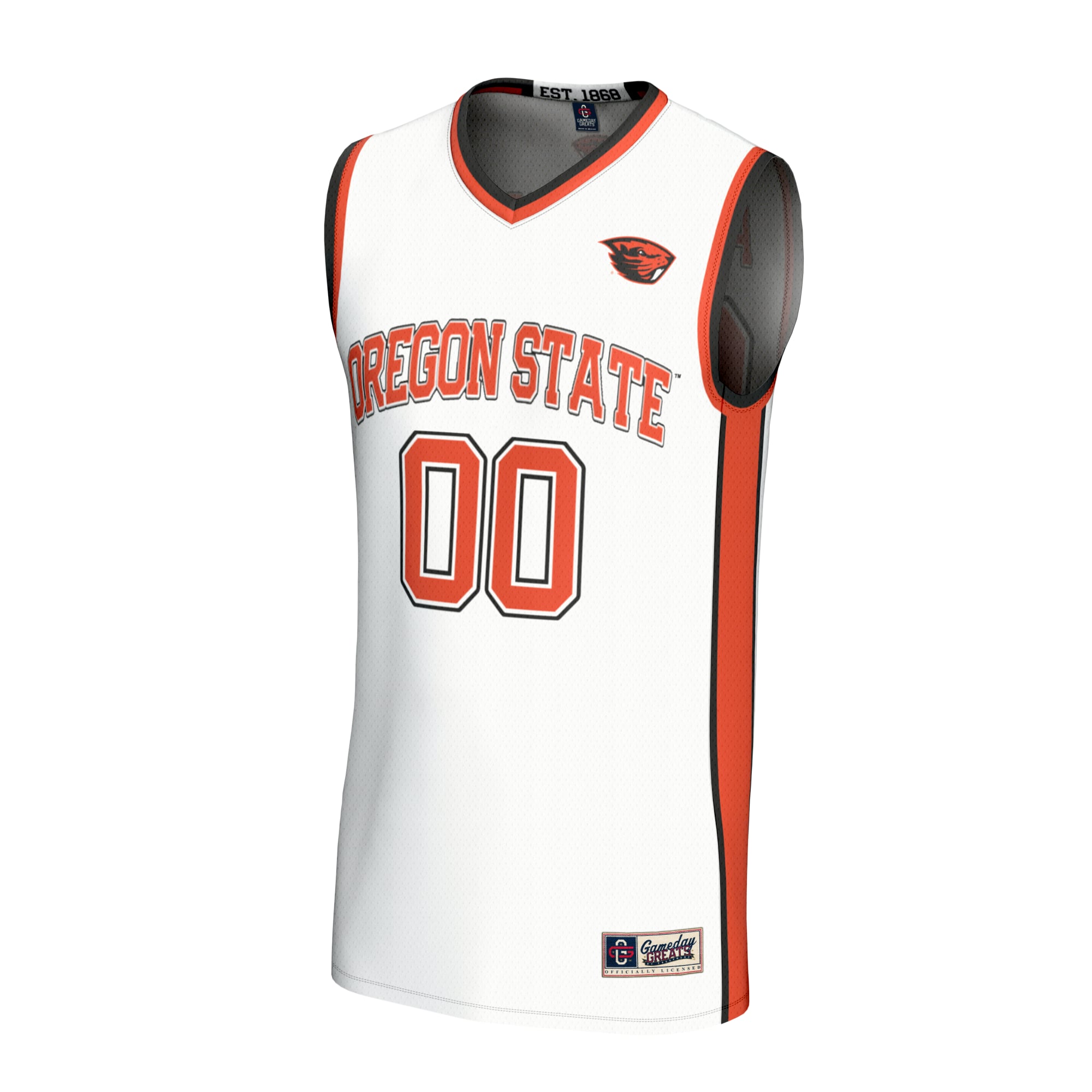 Oregon State Beavers Unisex Lightweight Collegiate Men's Basketball Fashion Jersey - front view