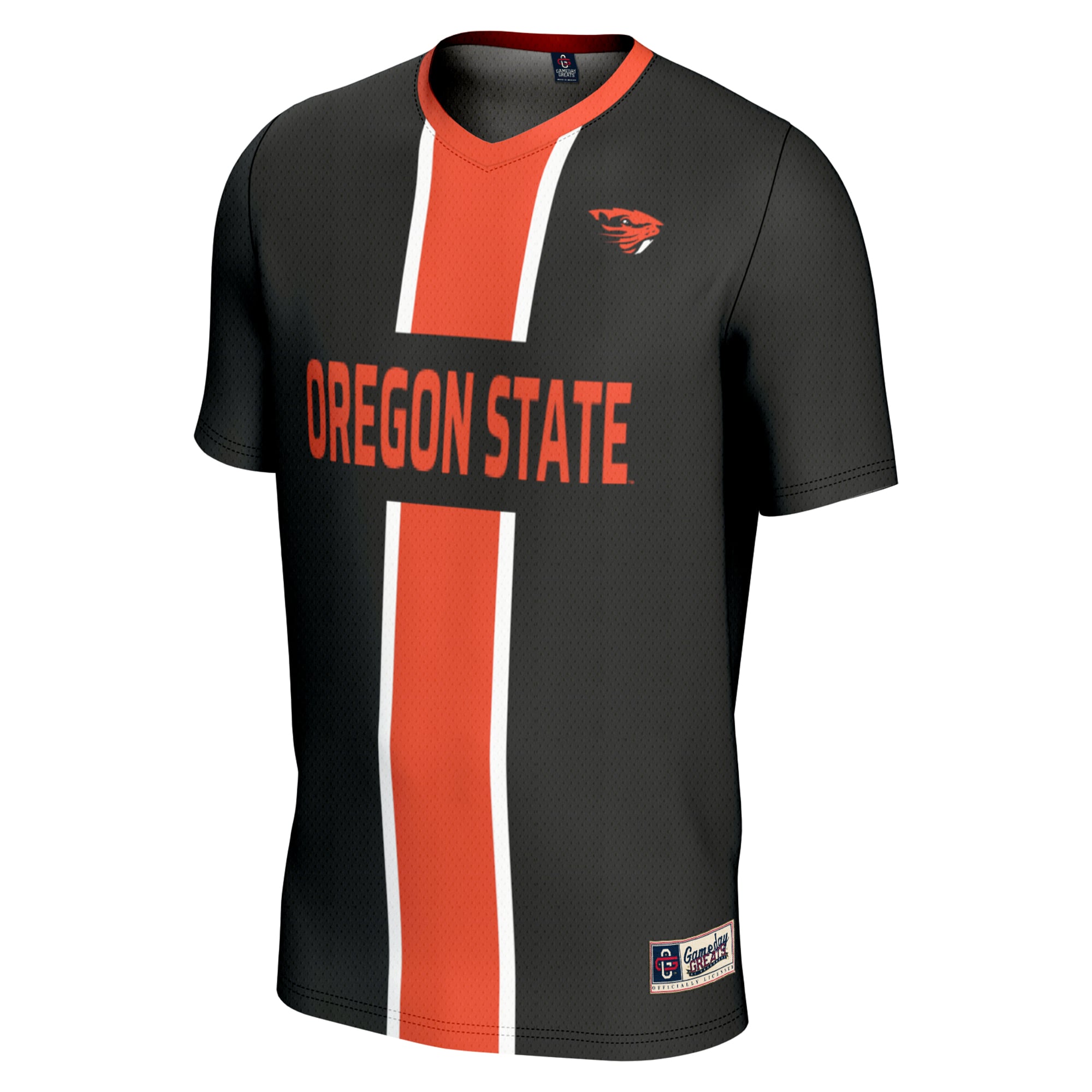 Oregon State Beavers Unisex Lightweight Soccer Jersey Black - front view