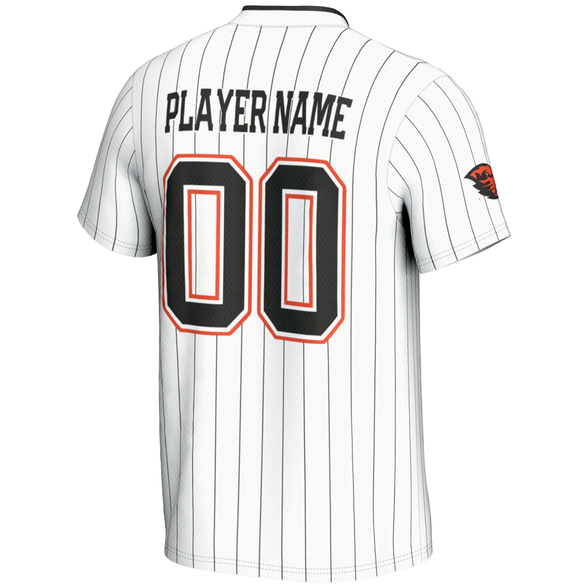 Oregon State Beavers Unisex Lightweight Softball Jersey White - back view