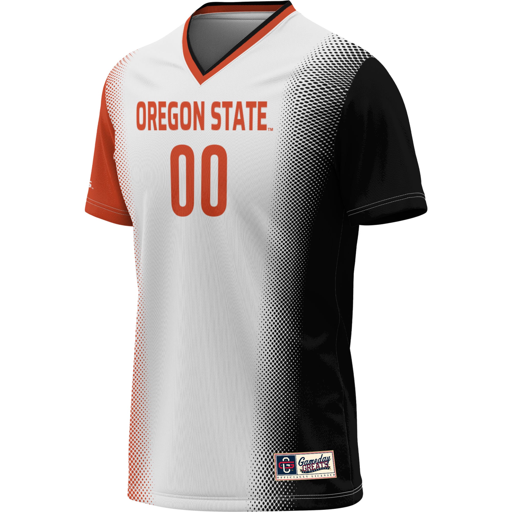 Oregon State Beavers Youth Lightweight Women's Soccer Jersey White - front view