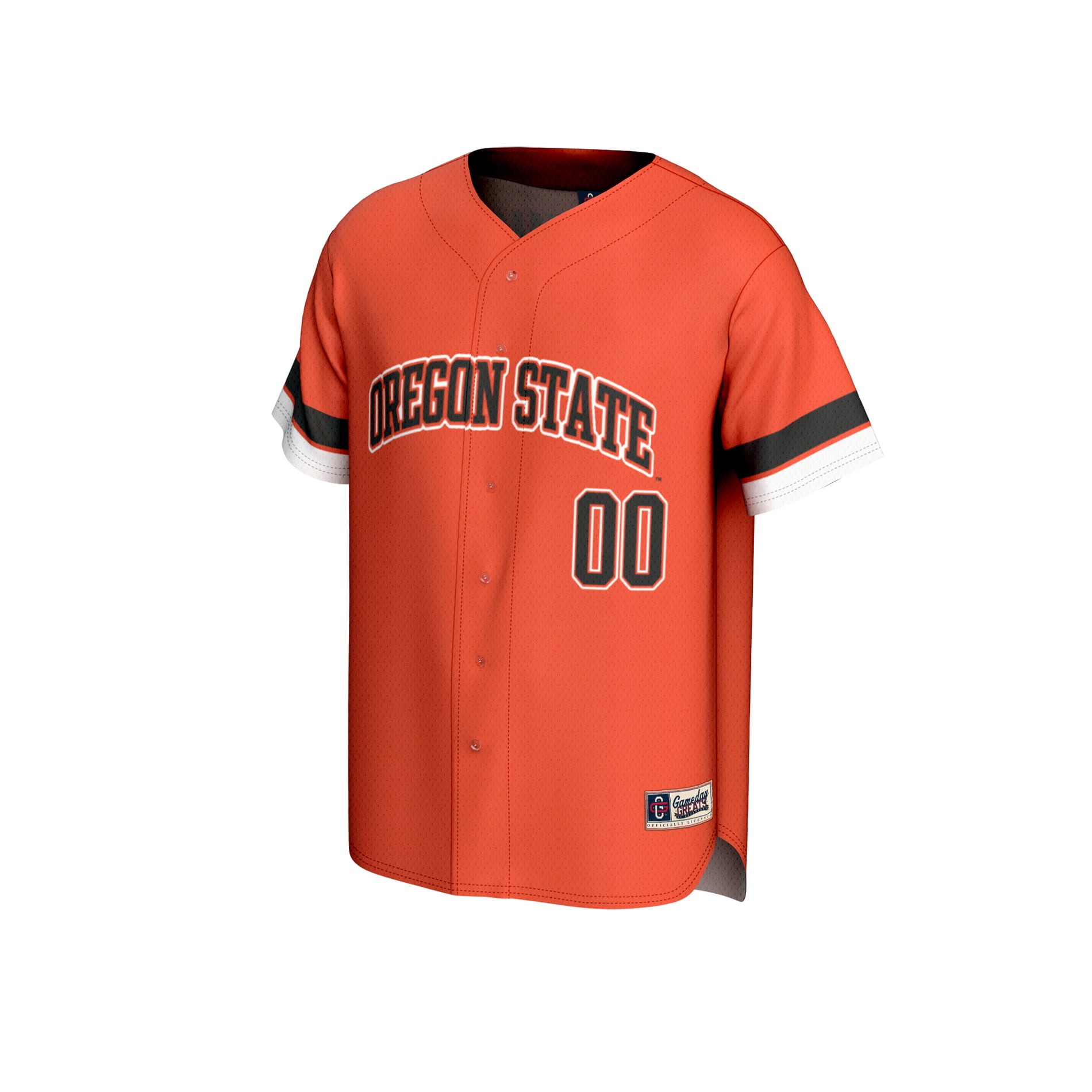 Oregon State Beavers Unisex Personalized Collegiate Baseball Fashion Jersey Orange - front view
