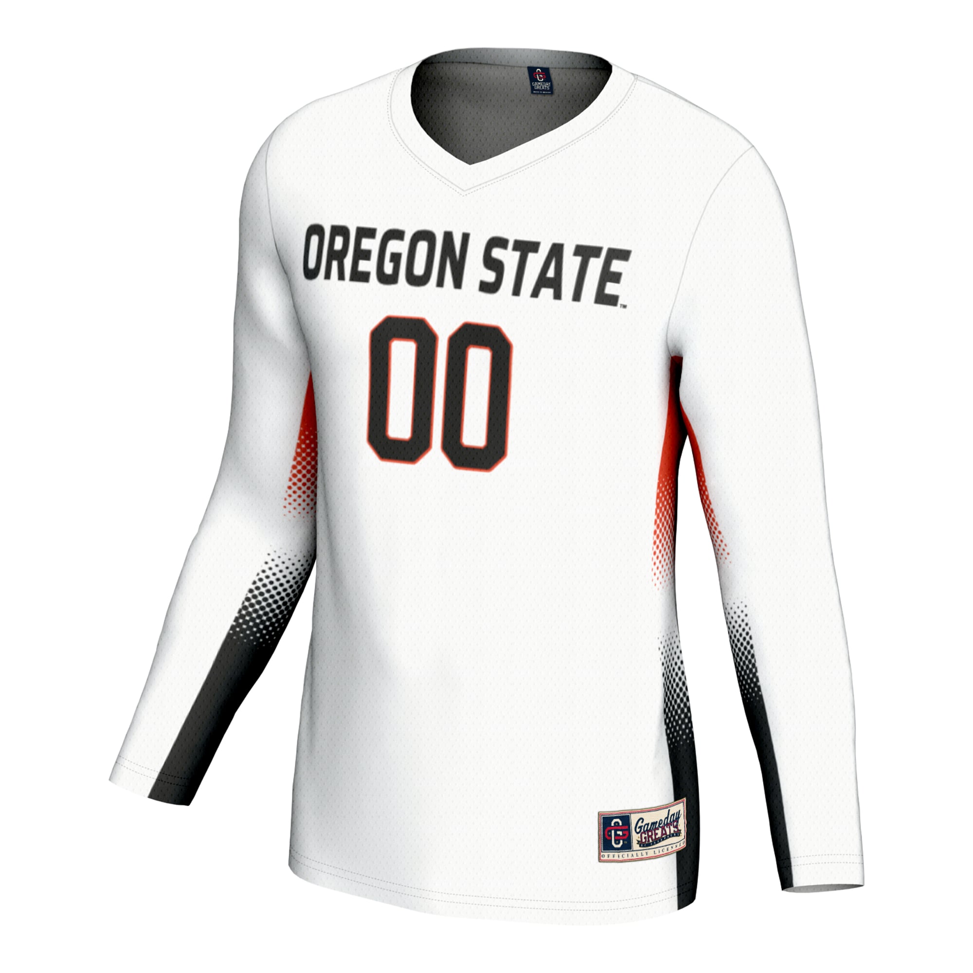 Oregon State Beavers Youth Lightweight Volleyball Jersey White - front view